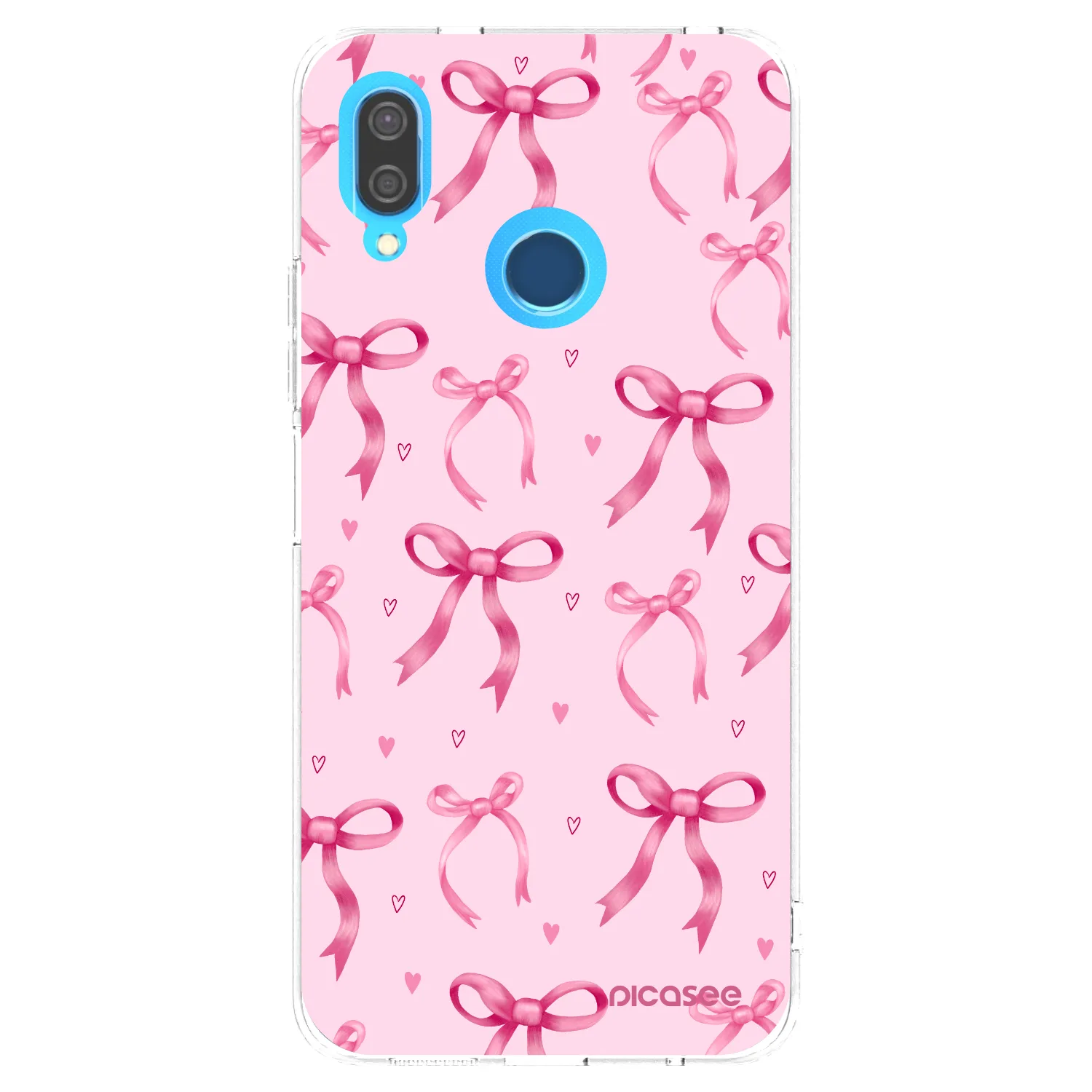 Picasee átlátszó szilikon tok az alábbi mobiltelefonokra Huawei P20 Lite - Bow Aesthetic