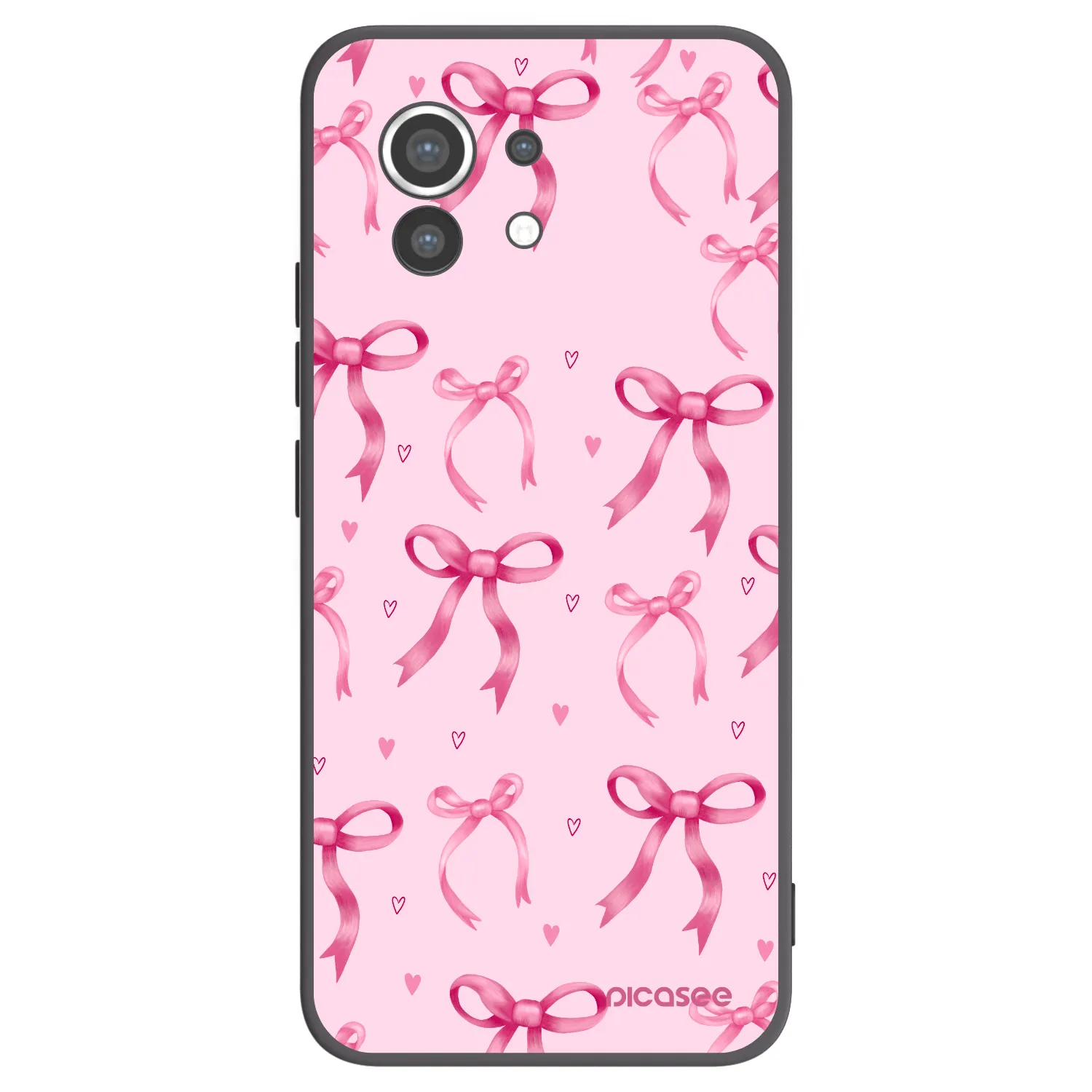 Picasee fekete szilikon tok az alábbi mobiltelefonokra Xiaomi Mi 11 - Bow Aesthetic