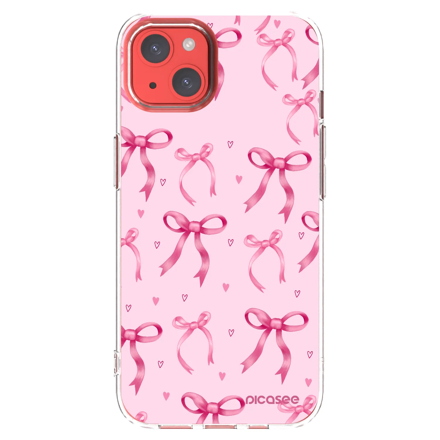 Picasee átlátszó szilikon tok az alábbi mobiltelefonokra Apple iPhone 13 - Bow Aesthetic