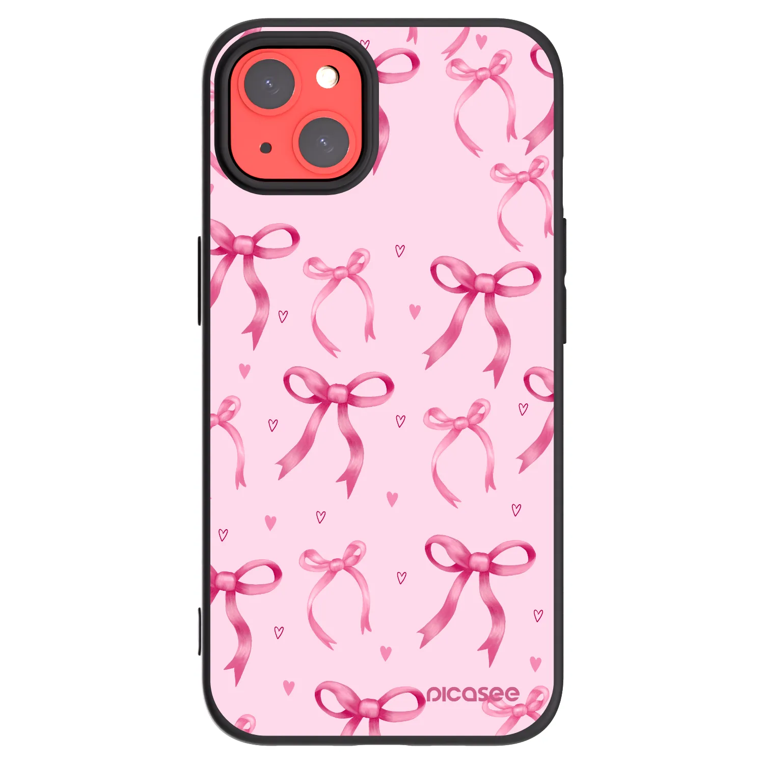 Picasee fekete szilikon tok az alábbi mobiltelefonokra Apple iPhone 13 - Bow Aesthetic