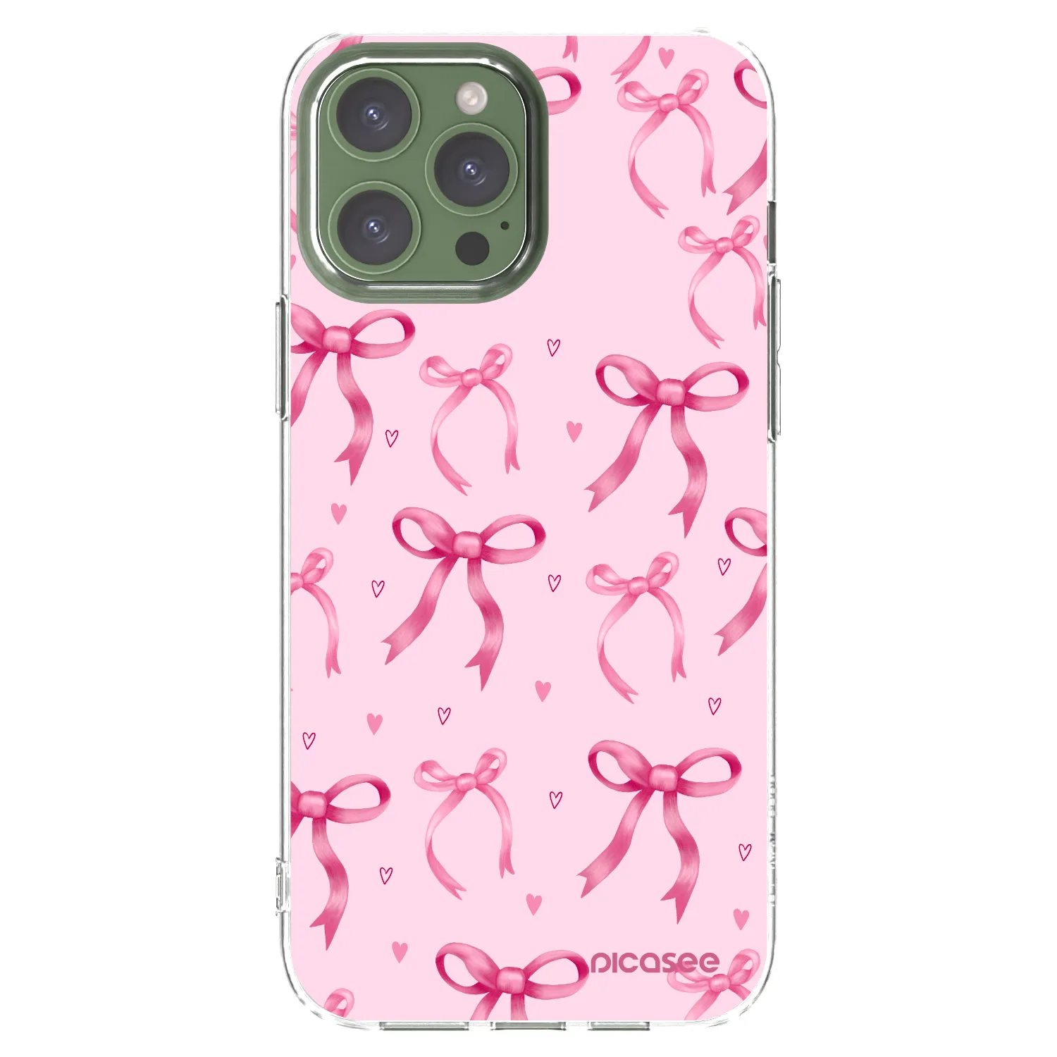 Picasee átlátszó szilikon tok az alábbi mobiltelefonokra Apple iPhone 13 Pro Max - Bow Aesthetic