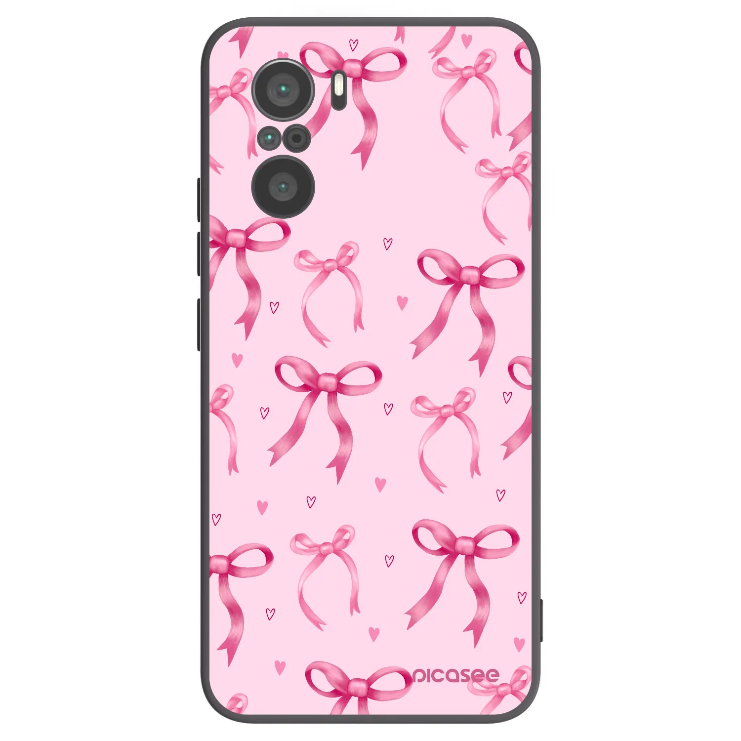 Picasee fekete szilikon tok az alábbi mobiltelefonokra Xiaomi Poco F3 - Bow Aesthetic