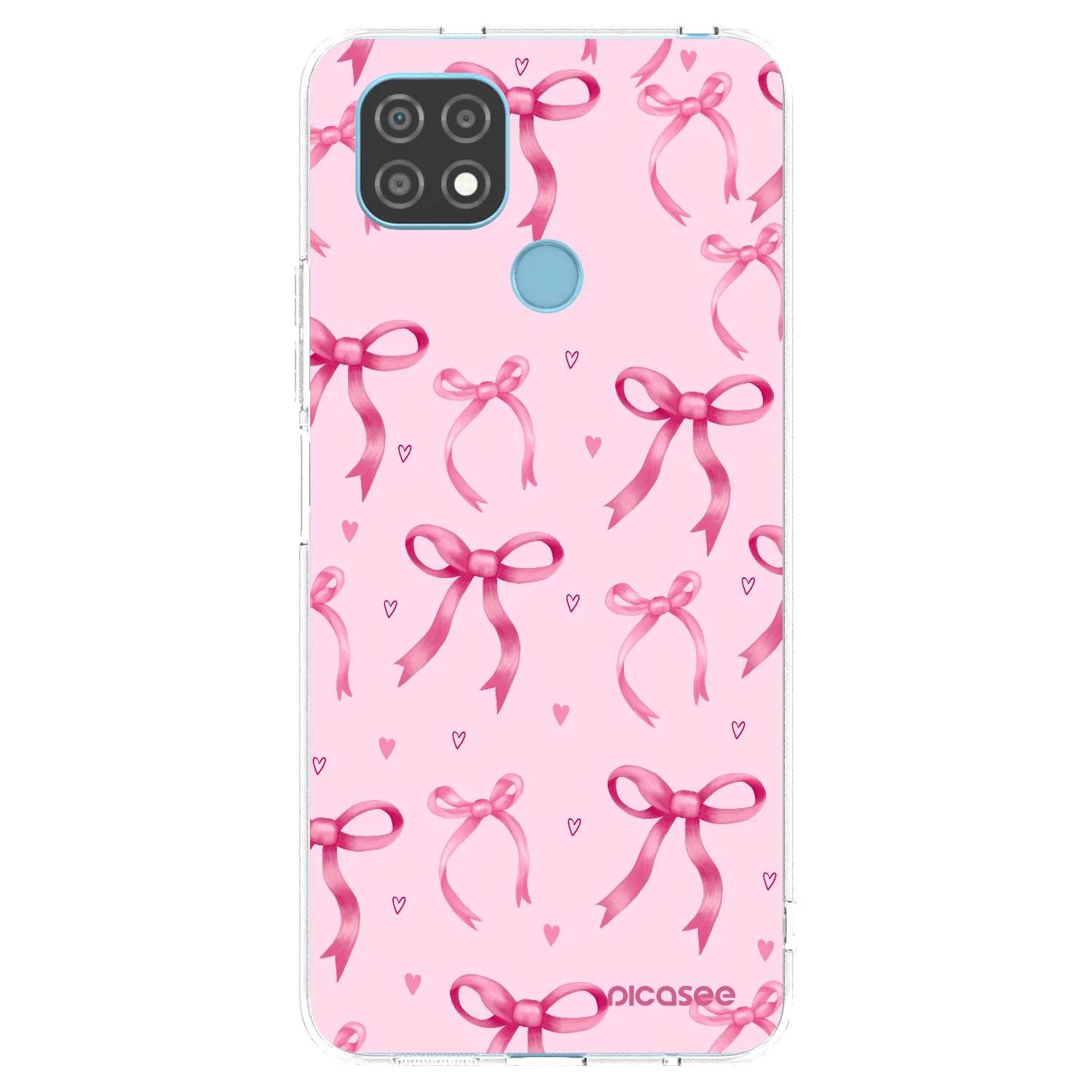 Picasee átlátszó szilikon tok az alábbi mobiltelefonokra Realme C21 - Bow Aesthetic