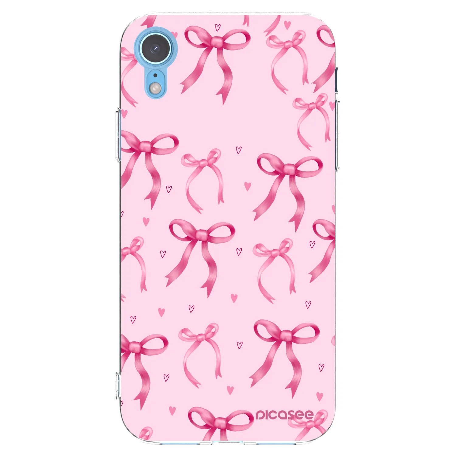 Picasee átlátszó szilikon tok az alábbi mobiltelefonokra Apple iPhone XR - Bow Aesthetic