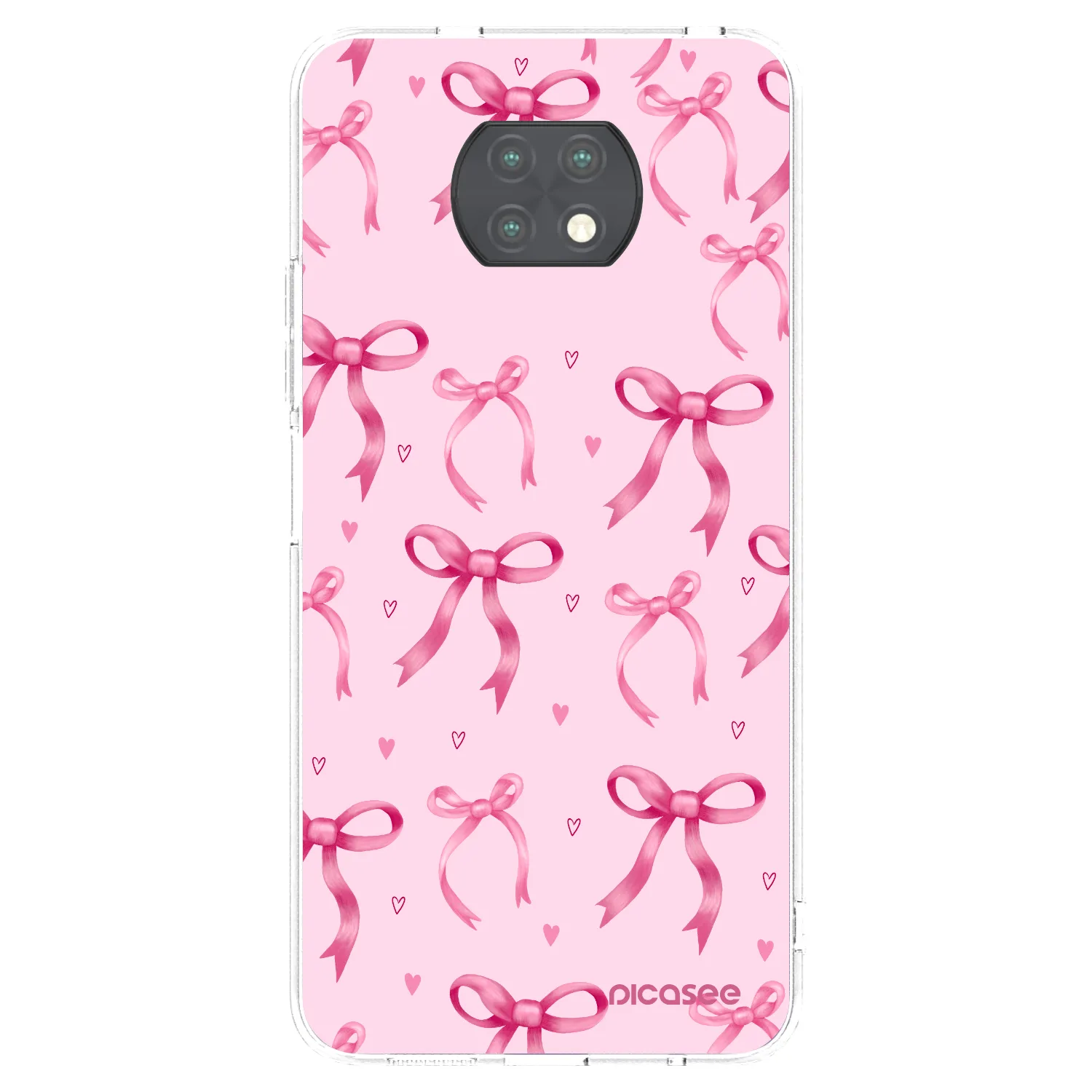 Picasee átlátszó szilikon tok az alábbi mobiltelefonokra Xiaomi Redmi Note 9T - Bow Aesthetic