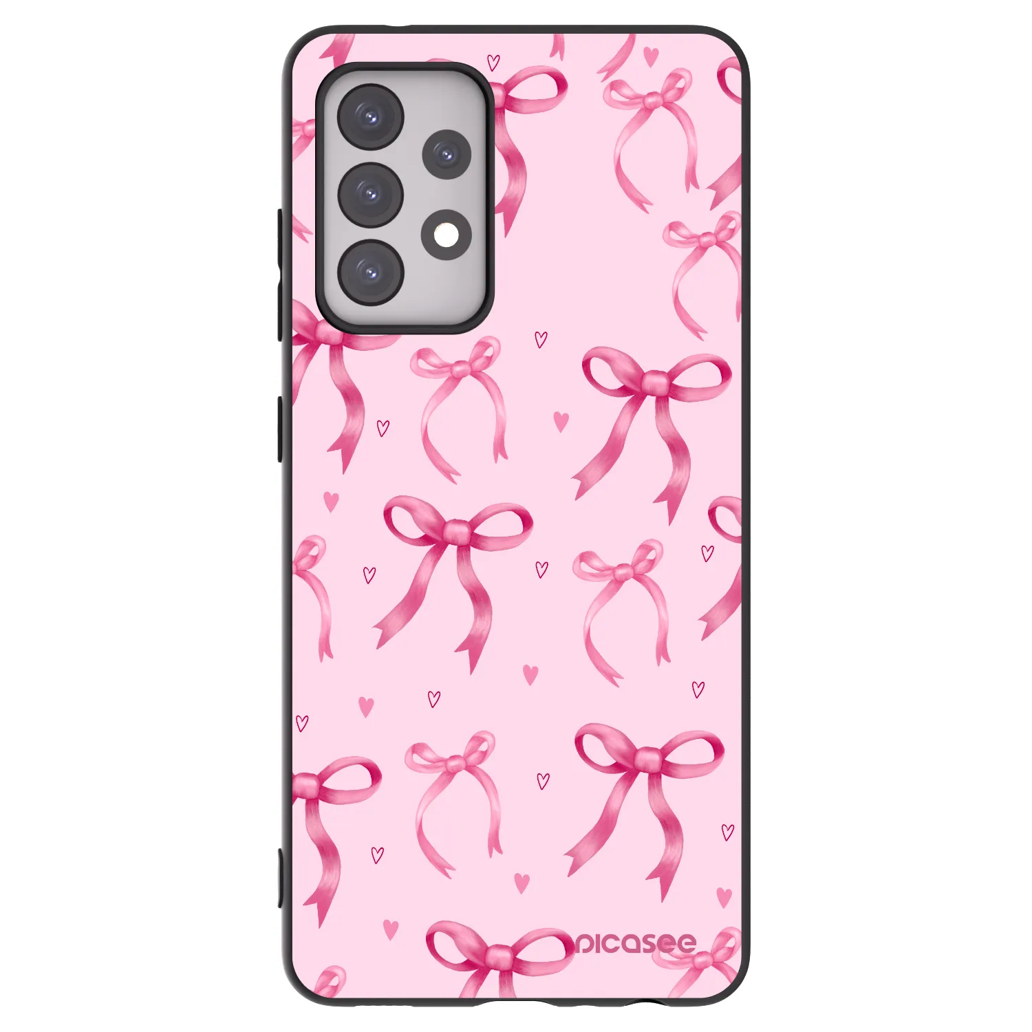 Picasee fekete szilikon tok az alábbi mobiltelefonokra Samsung Galaxy A52s 5G A528B - Bow Aesthetic