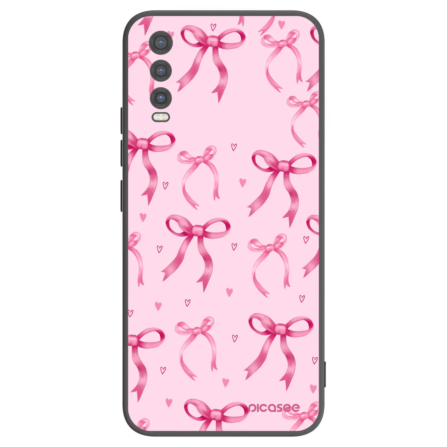 Picasee fekete szilikon tok az alábbi mobiltelefonokra Vivo Y20s - Bow Aesthetic