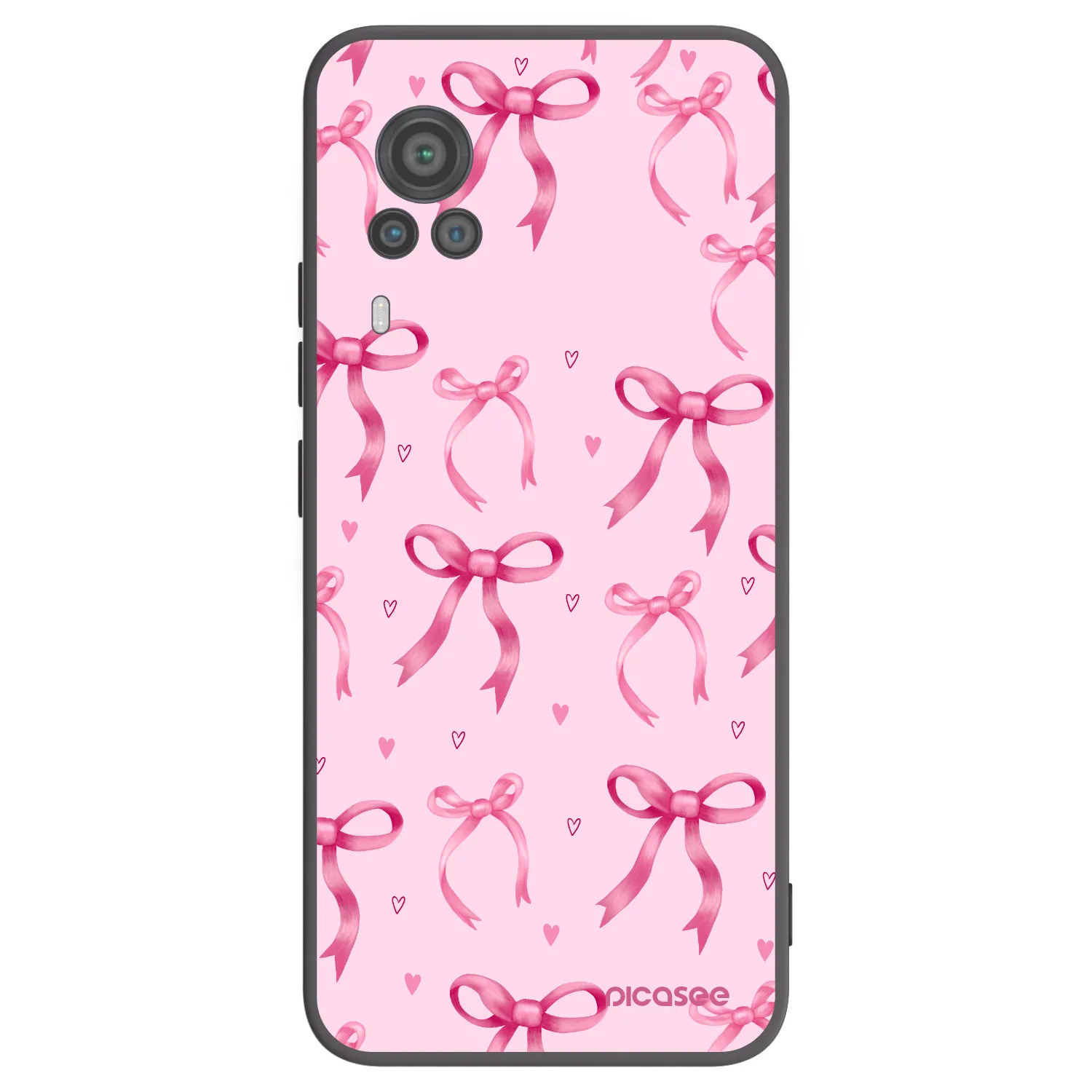 Picasee fekete szilikon tok az alábbi mobiltelefonokra Vivo X60 Pro 5G - Bow Aesthetic