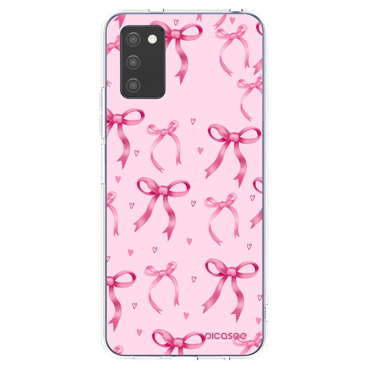 Picasee átlátszó szilikon tok az alábbi mobiltelefonokra Samsung Galaxy A03s A037G - Bow Aesthetic