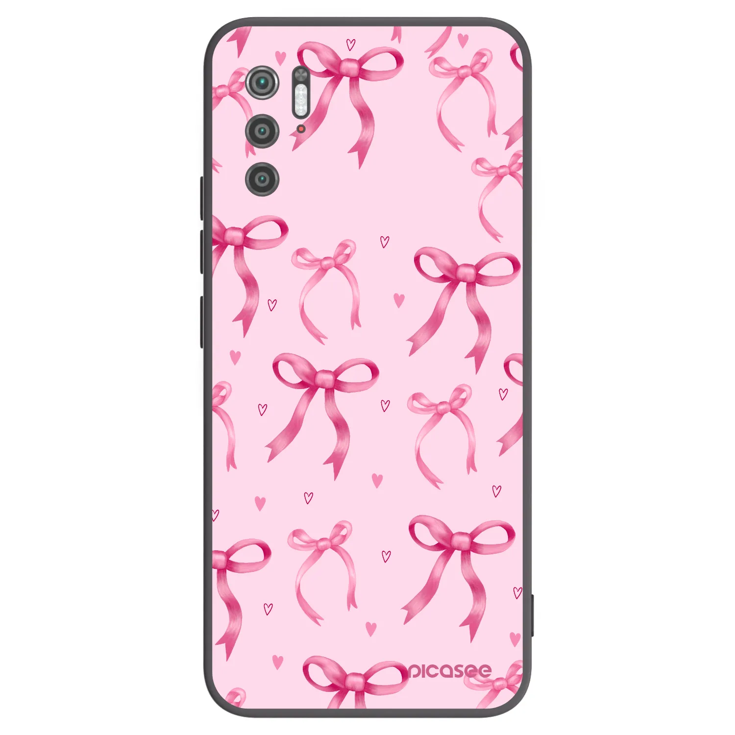 Picasee fekete szilikon tok az alábbi mobiltelefonokra Xiaomi Poco M3 Pro 5G - Bow Aesthetic