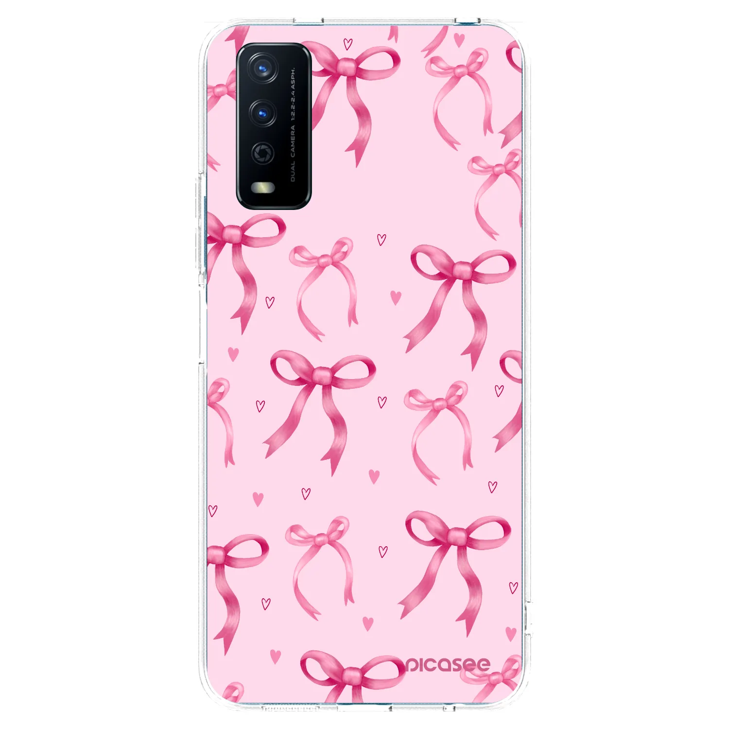 Picasee átlátszó szilikon tok az alábbi mobiltelefonokra Vivo Y11s - Bow Aesthetic