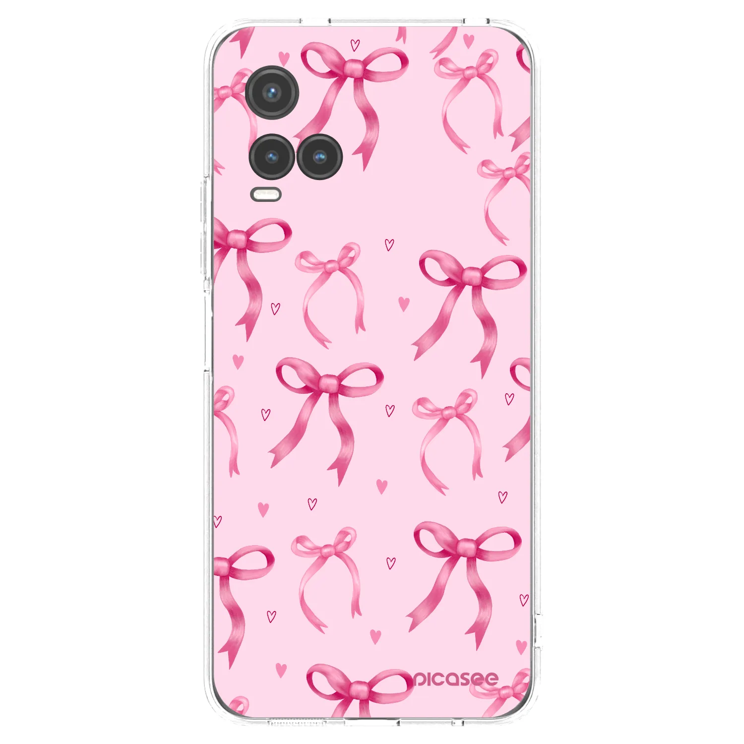 Picasee átlátszó szilikon tok az alábbi mobiltelefonokra Vivo Y33s - Bow Aesthetic