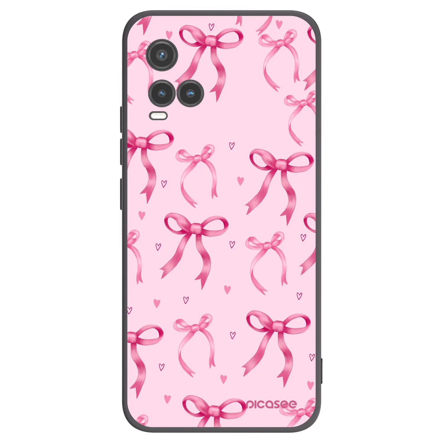 Picasee fekete szilikon tok az alábbi mobiltelefonokra Vivo Y33s - Bow Aesthetic