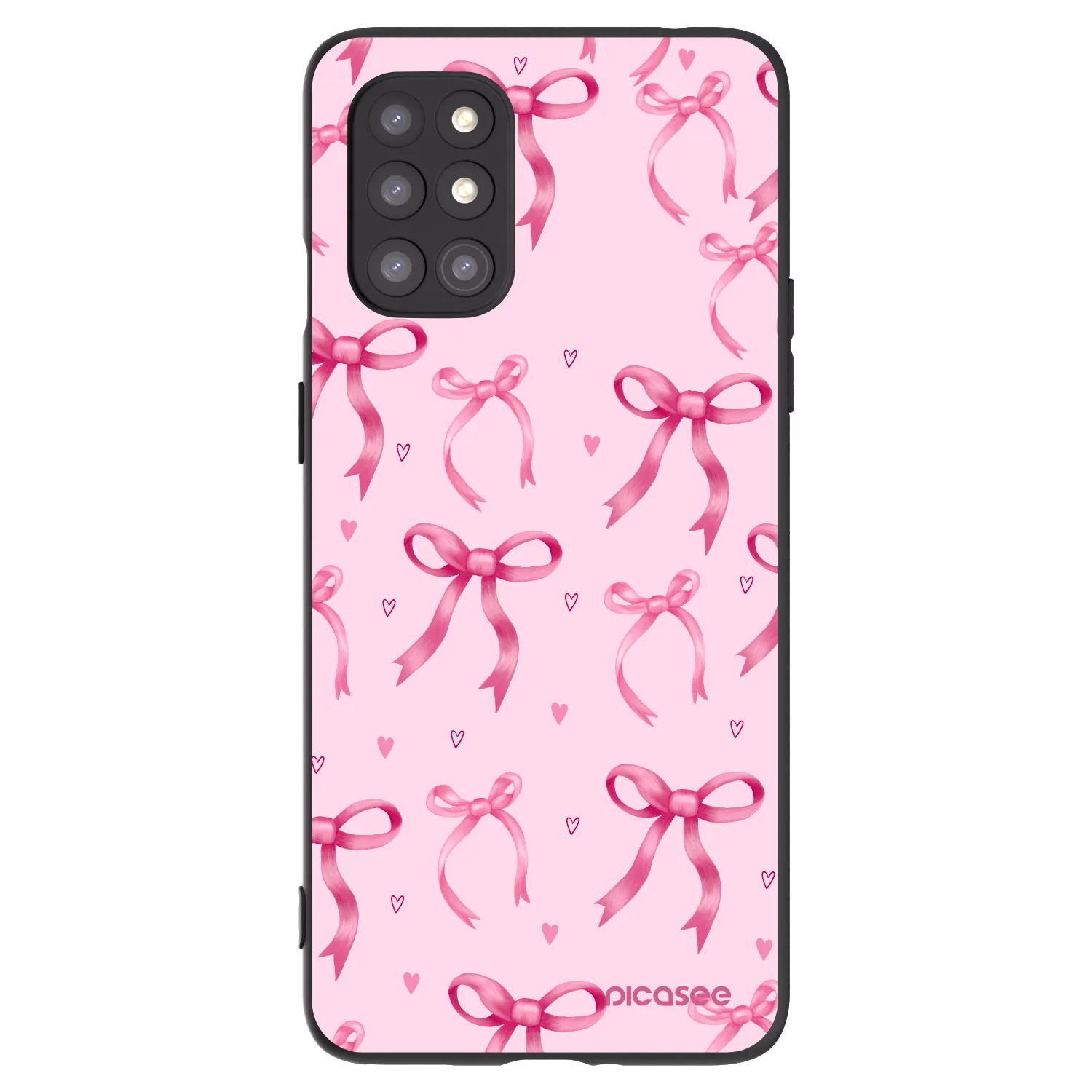 Picasee fekete szilikon tok az alábbi mobiltelefonokra OnePlus 8T - Bow Aesthetic