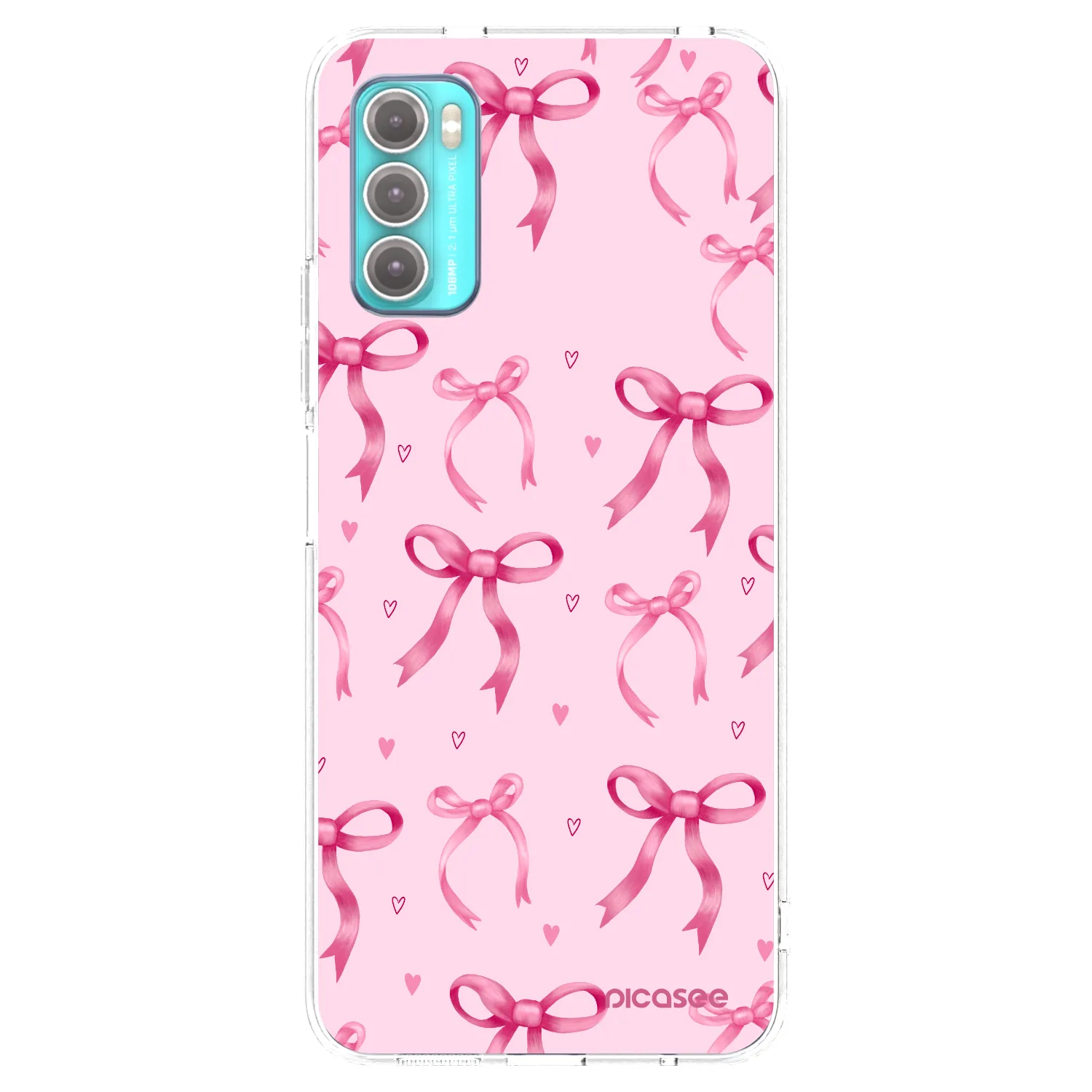 Picasee átlátszó szilikon tok az alábbi mobiltelefonokra Motorola Moto G60 - Bow Aesthetic