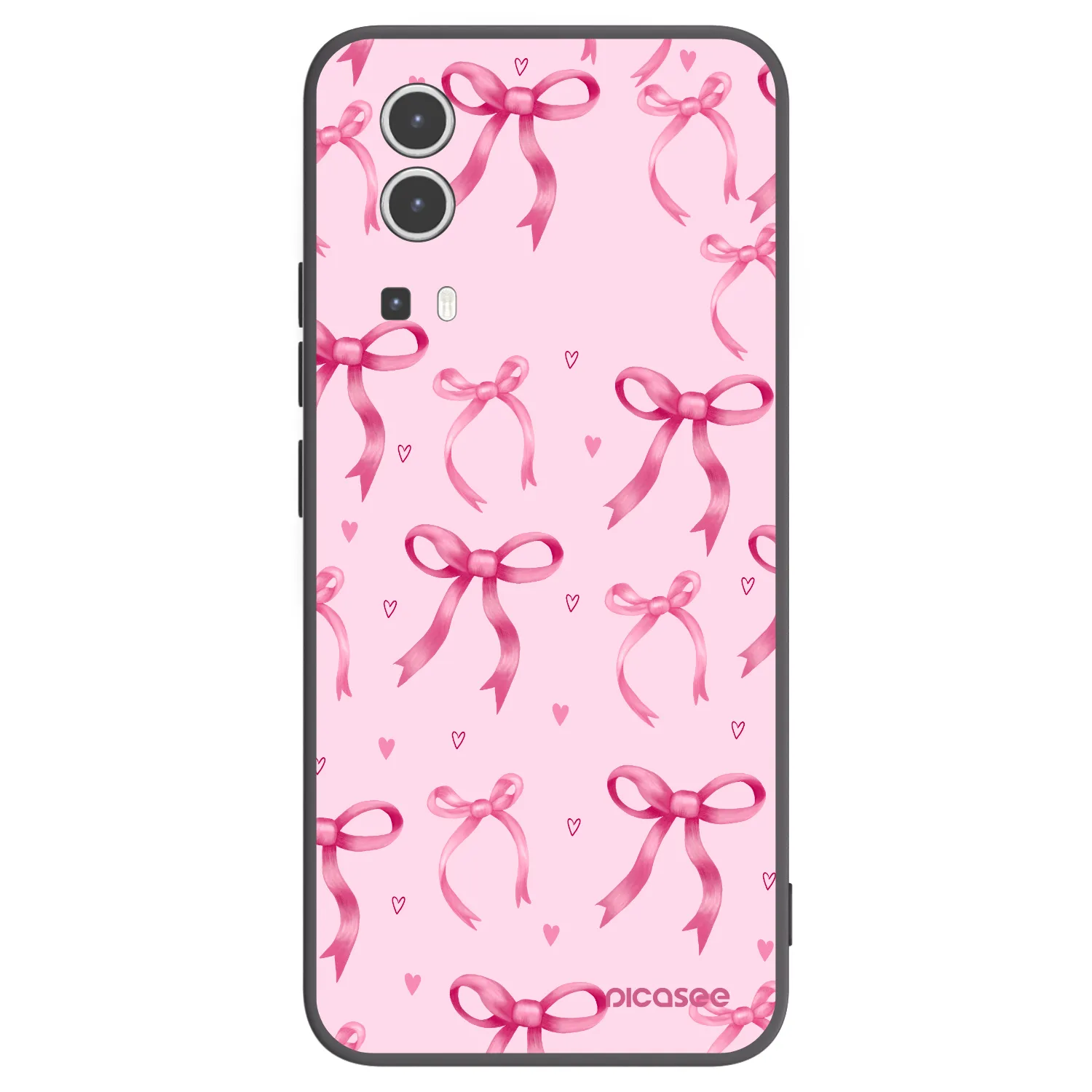 Picasee fekete szilikon tok az alábbi mobiltelefonokra Vivo Y72 5G - Bow Aesthetic