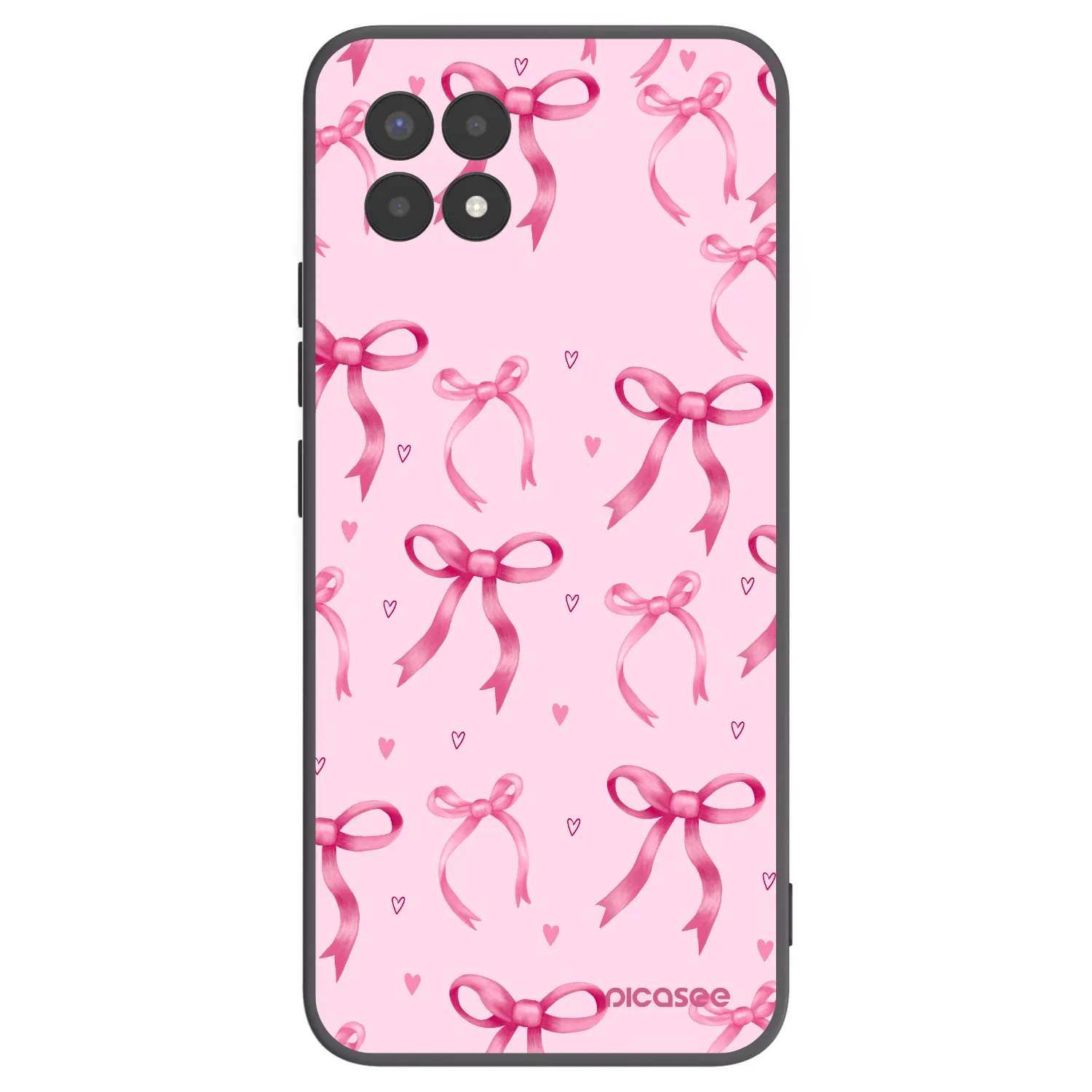 Picasee fekete szilikon tok az alábbi mobiltelefonokra Realme 8i - Bow Aesthetic