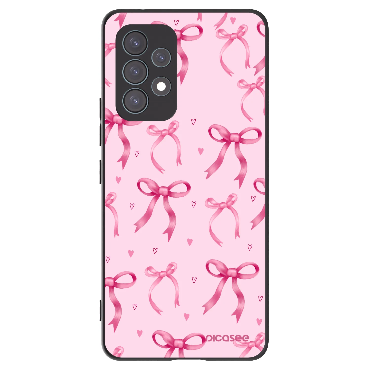 Picasee fekete szilikon tok az alábbi mobiltelefonokra Samsung Galaxy A53 5G A536 - Bow Aesthetic