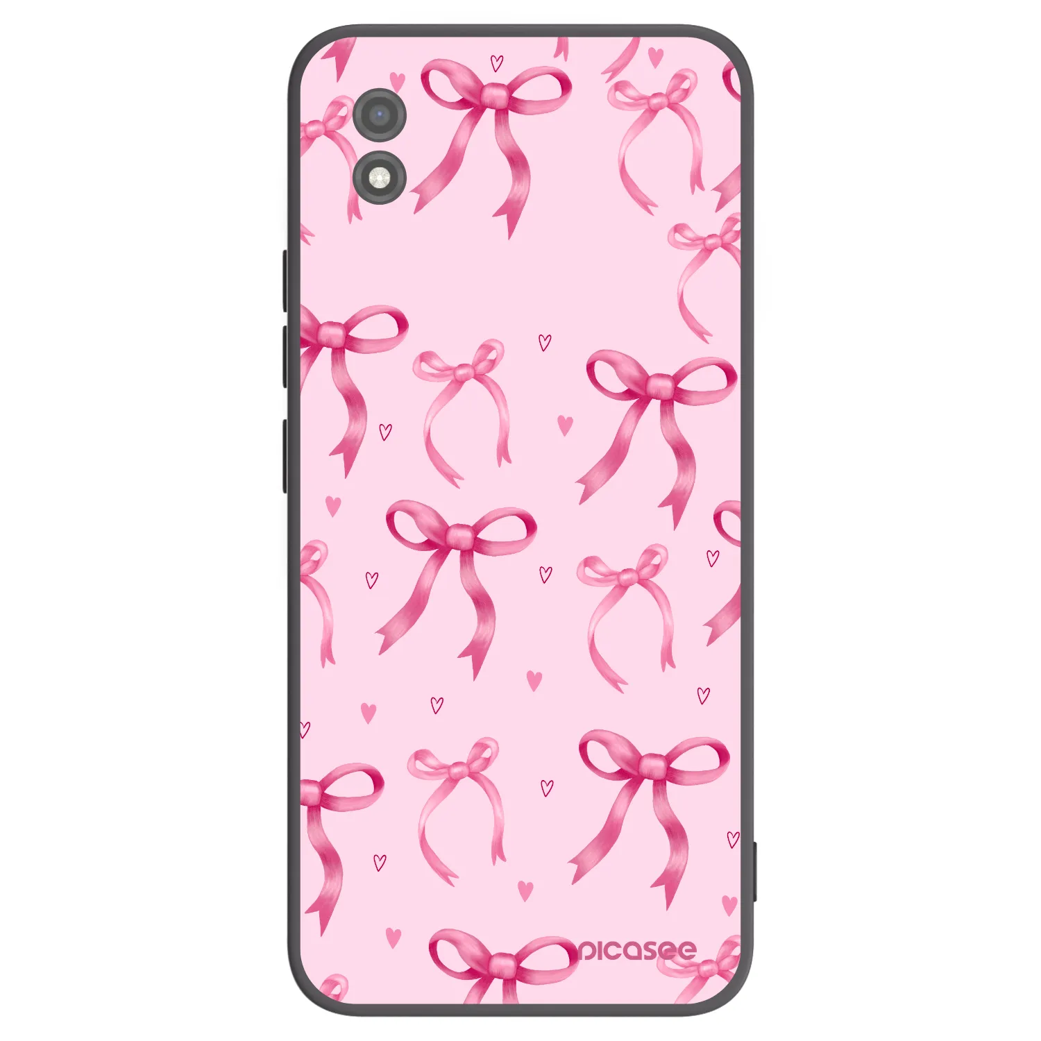 Picasee fekete szilikon tok az alábbi mobiltelefonokra Realme C11 (2021) - Bow Aesthetic