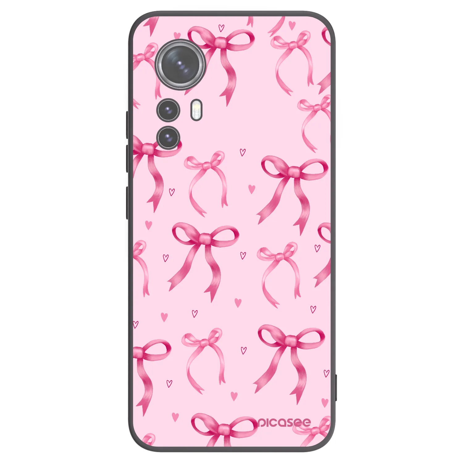 Picasee fekete szilikon tok az alábbi mobiltelefonokra Xiaomi 12 - Bow Aesthetic