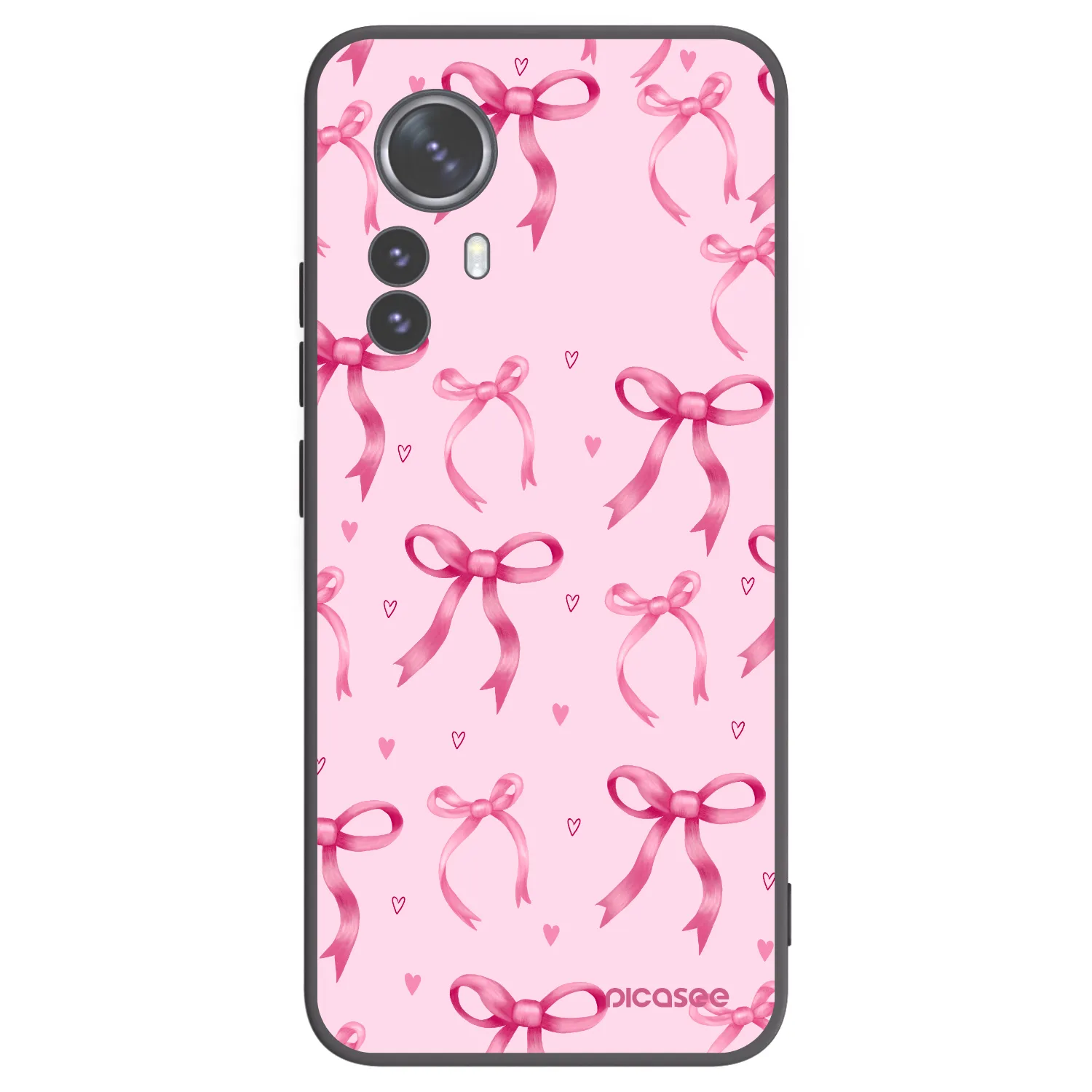 Picasee fekete szilikon tok az alábbi mobiltelefonokra Xiaomi 12 Pro - Bow Aesthetic