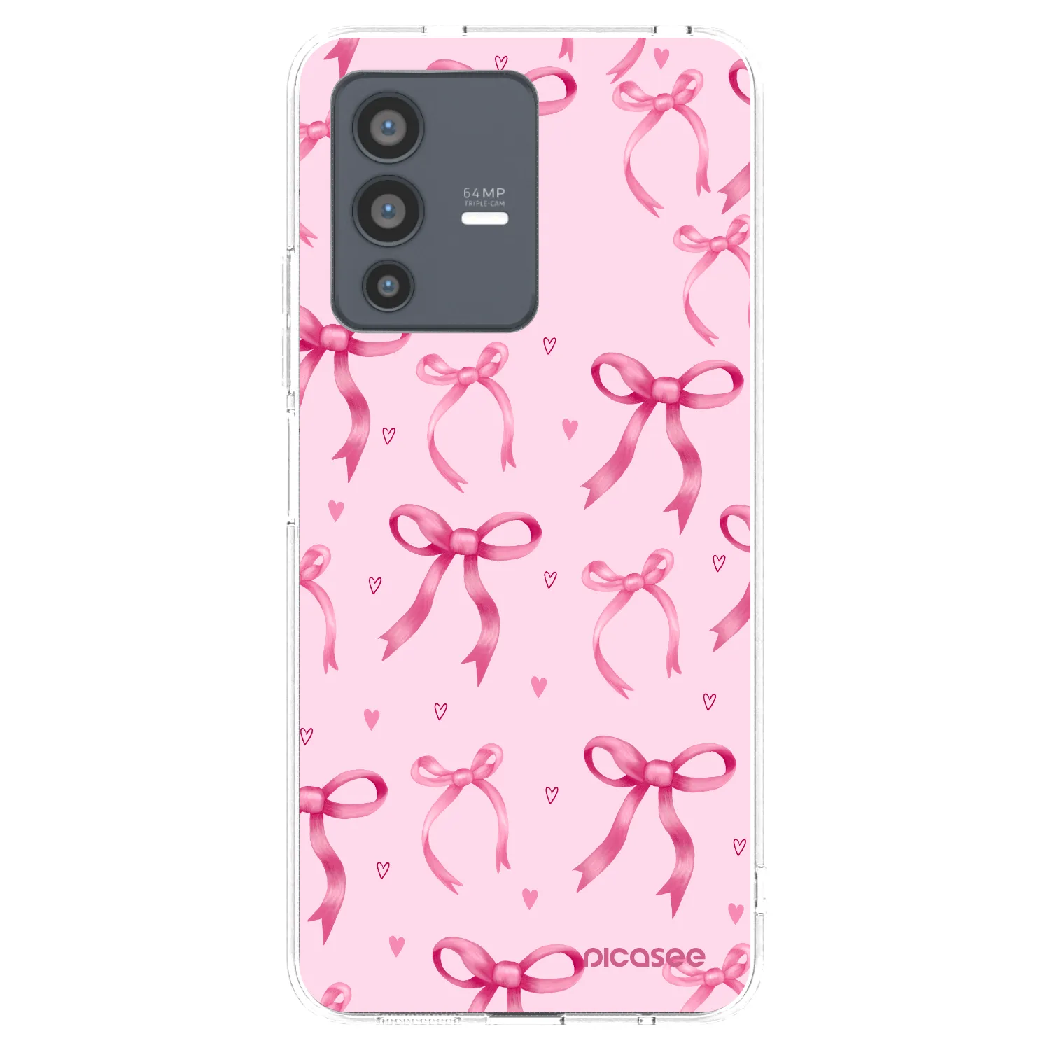 Picasee átlátszó szilikon tok az alábbi mobiltelefonokra Vivo V23 5G - Bow Aesthetic
