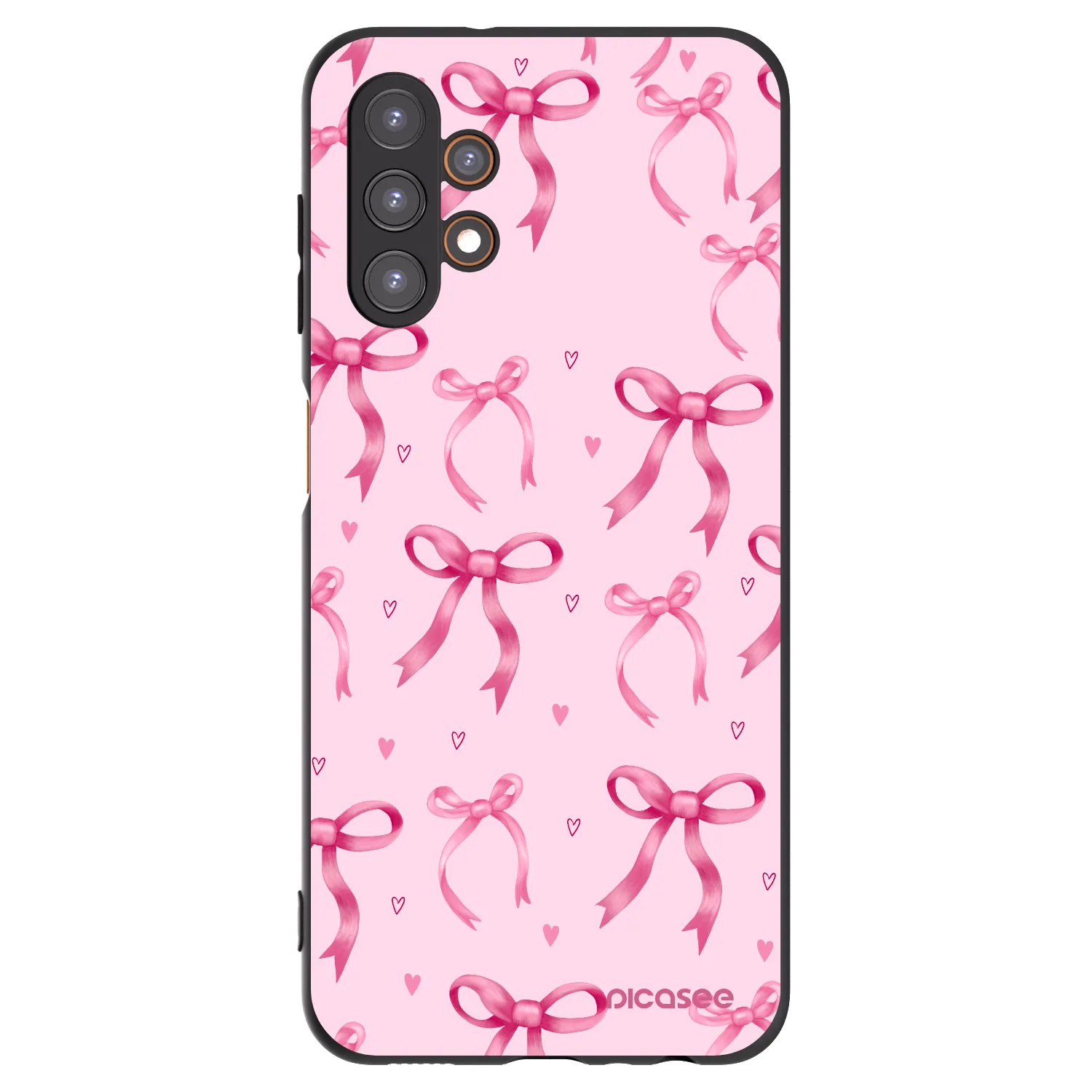 Picasee fekete szilikon tok az alábbi mobiltelefonokra Samsung Galaxy A13 4G A135 - Bow Aesthetic