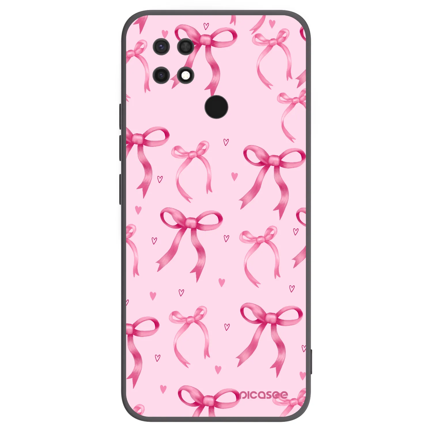 Picasee fekete szilikon tok az alábbi mobiltelefonokra Xiaomi Redmi 10C - Bow Aesthetic