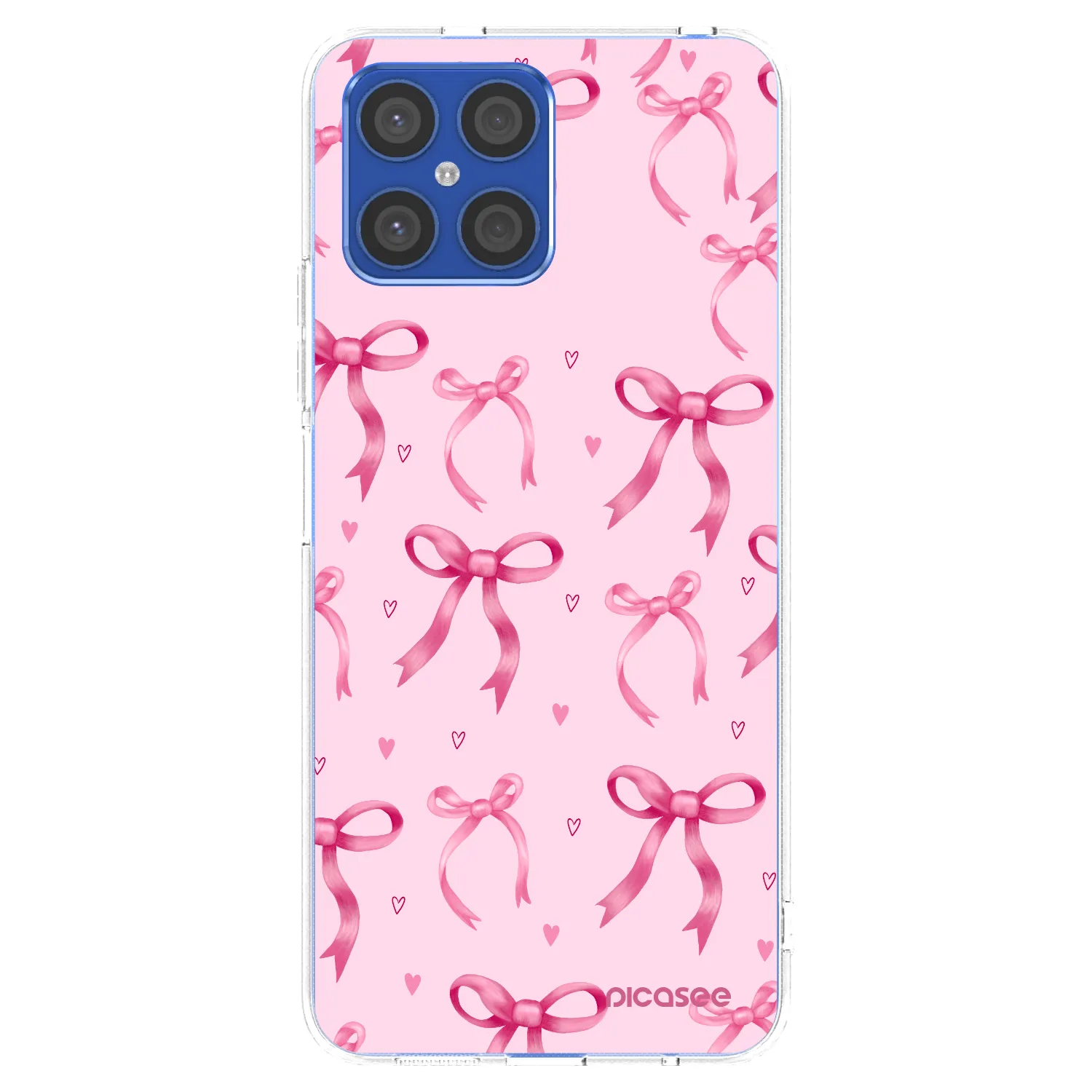 Picasee átlátszó szilikon tok az alábbi mobiltelefonokra Honor X8 4G - Bow Aesthetic