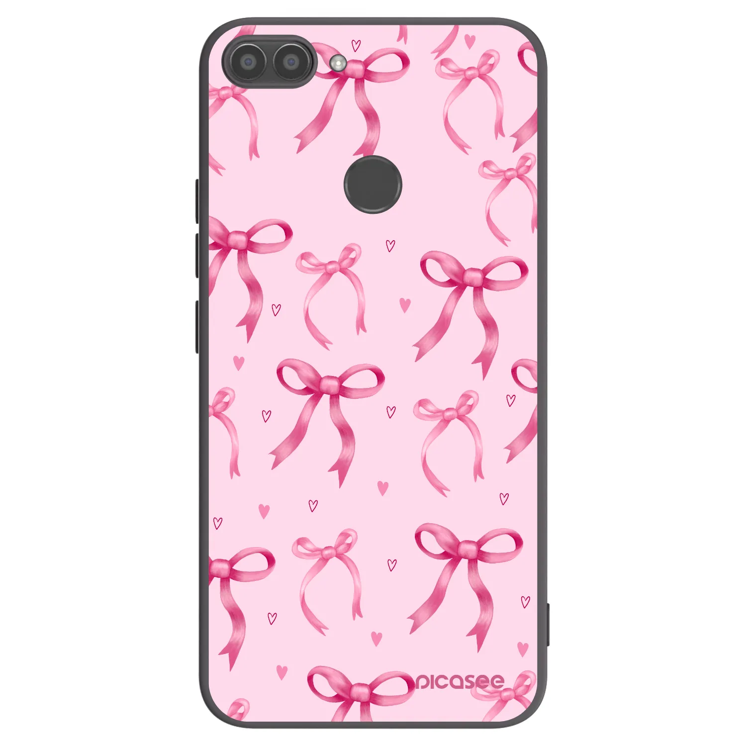 Picasee fekete szilikon tok az alábbi mobiltelefonokra Huawei P Smart - Bow Aesthetic