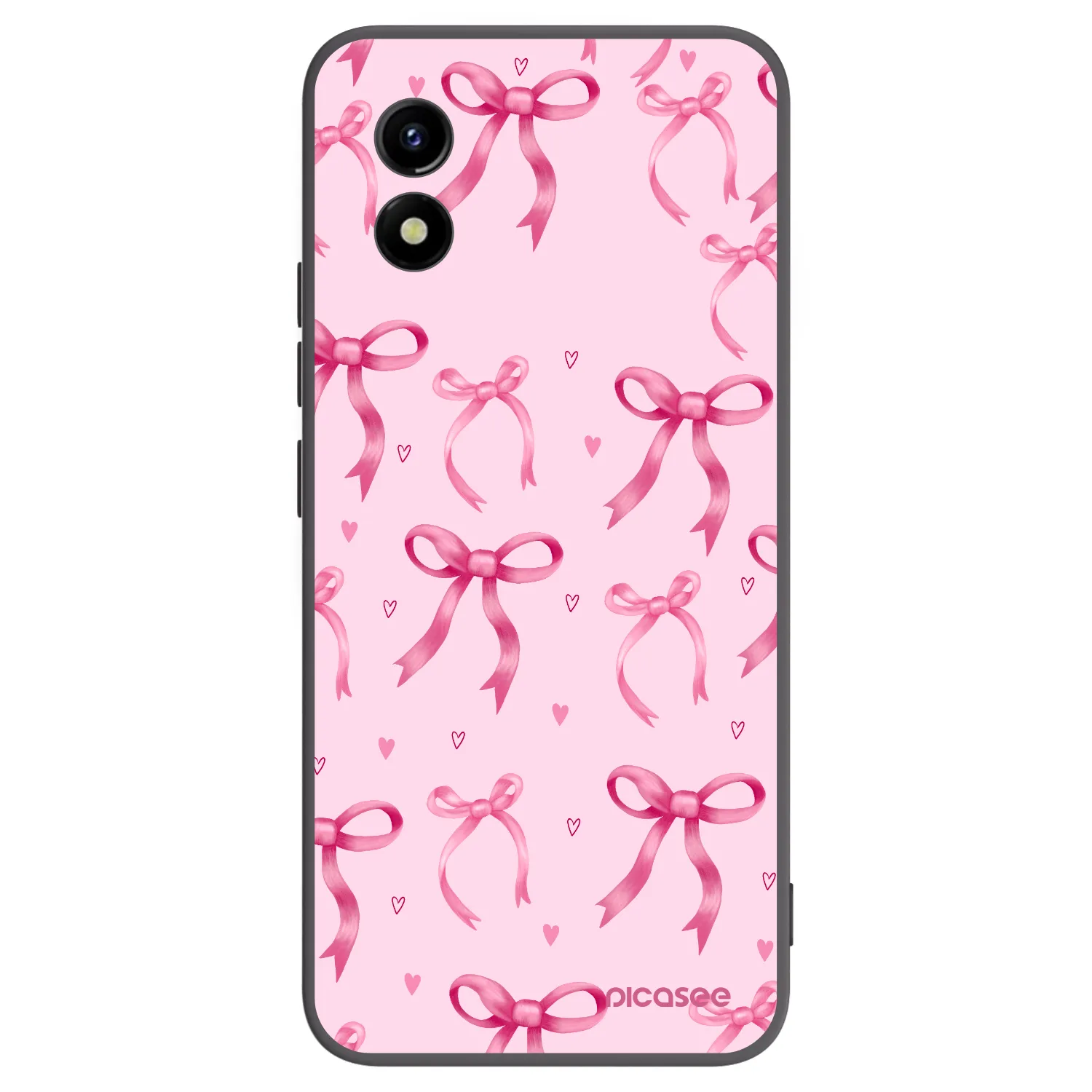 Picasee fekete szilikon tok az alábbi mobiltelefonokra Vivo Y01 - Bow Aesthetic