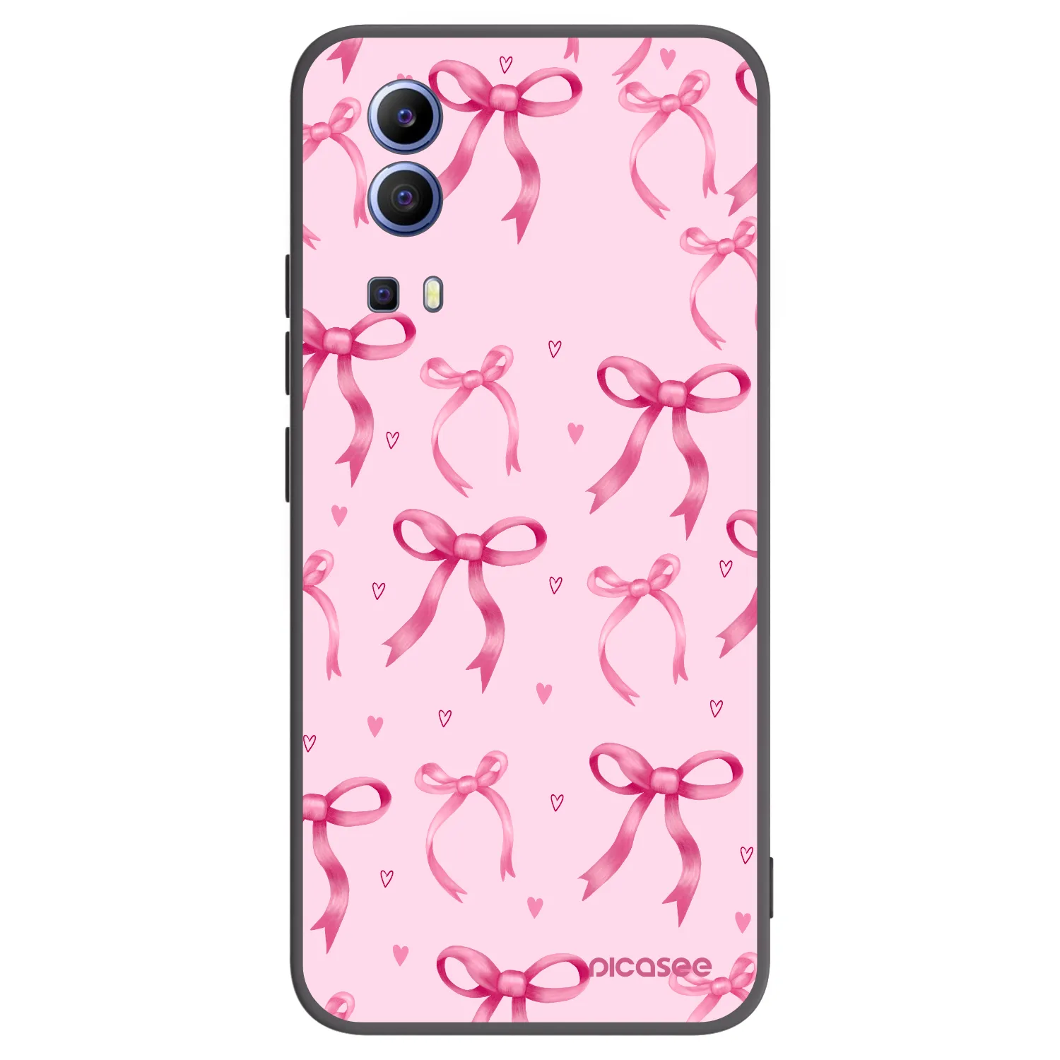 Picasee fekete szilikon tok az alábbi mobiltelefonokra Vivo Y52 5G - Bow Aesthetic