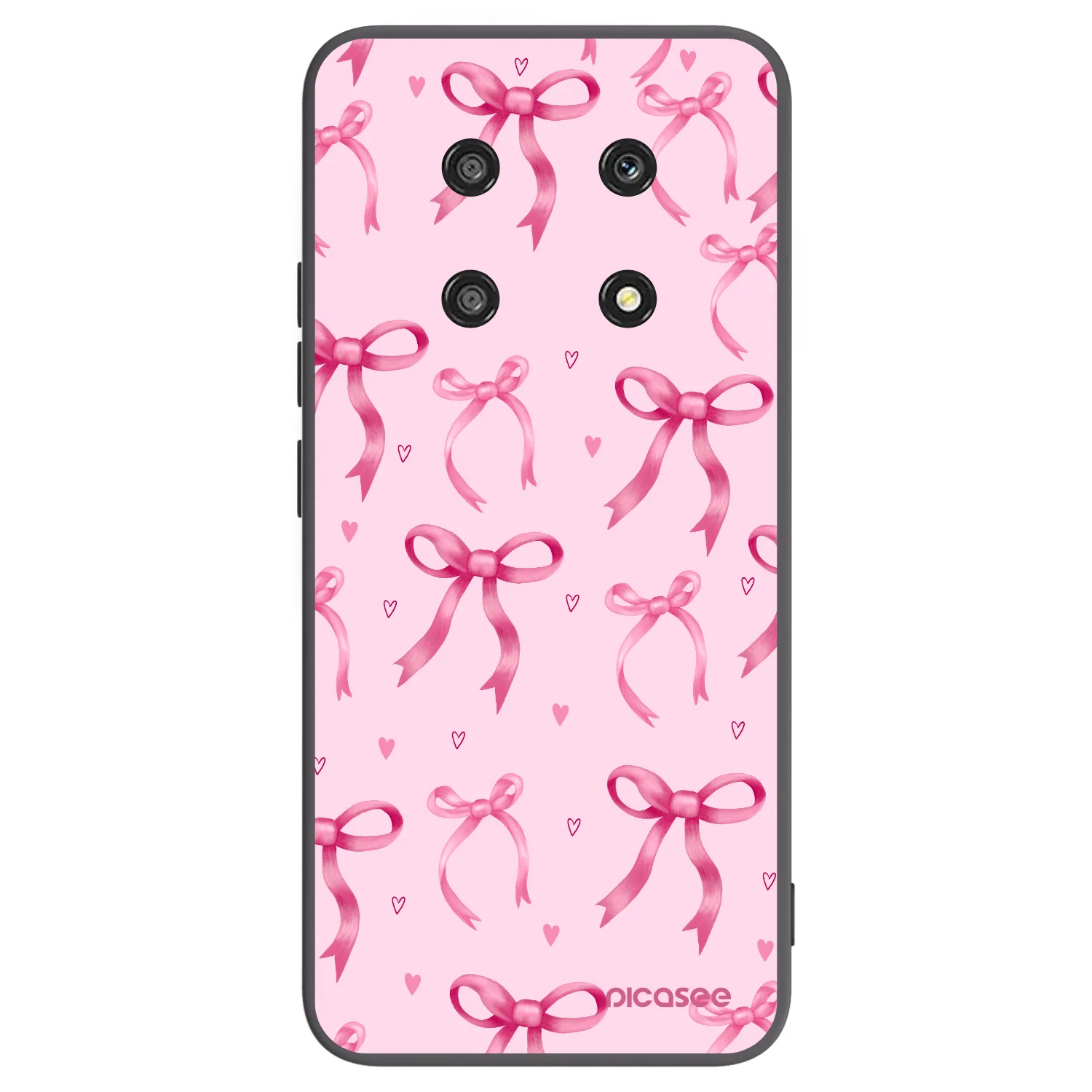 Picasee fekete szilikon tok az alábbi mobiltelefonokra Honor Magic4 Lite 5G - Bow Aesthetic