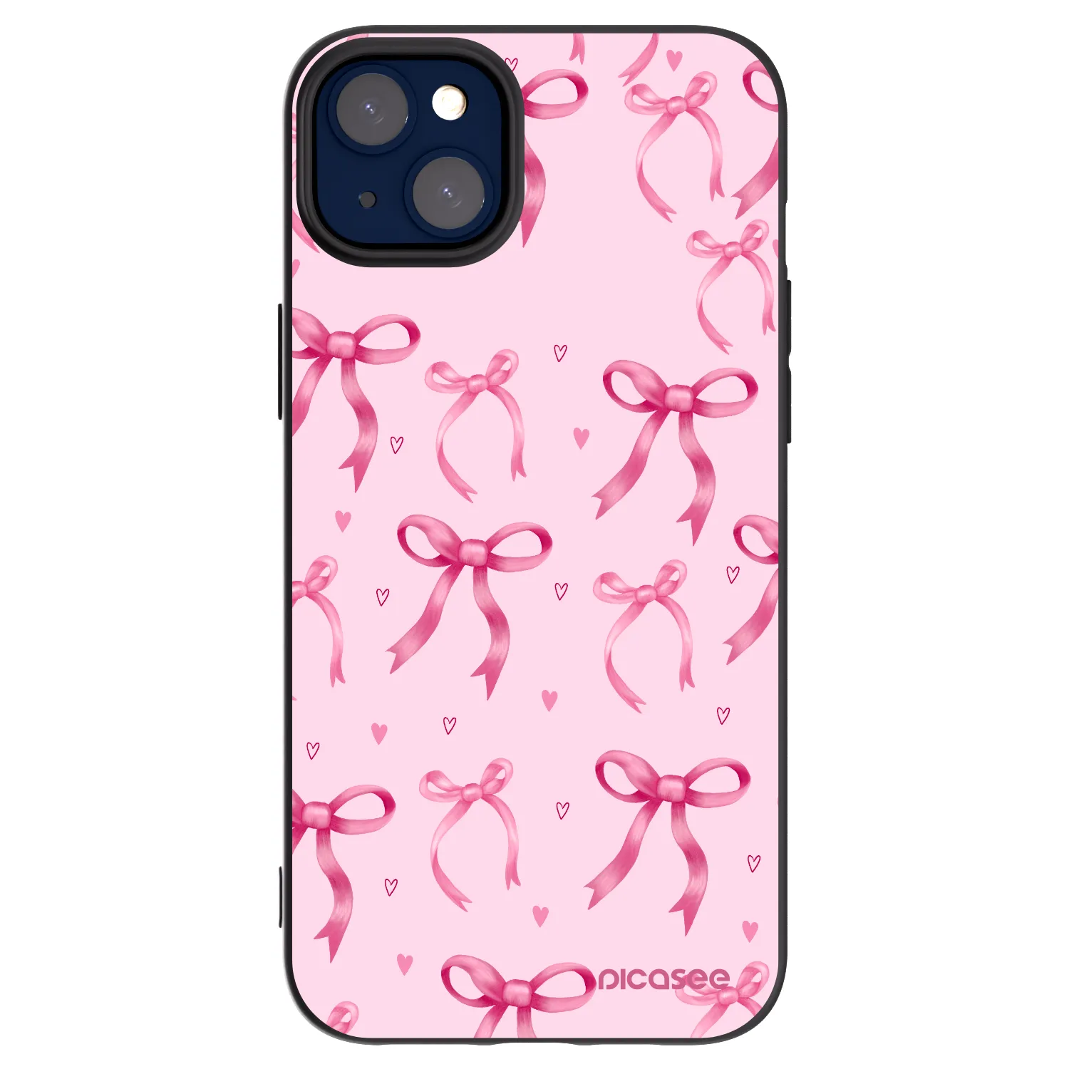 Picasee fekete szilikon tok az alábbi mobiltelefonokra Apple iPhone 14 Plus - Bow Aesthetic