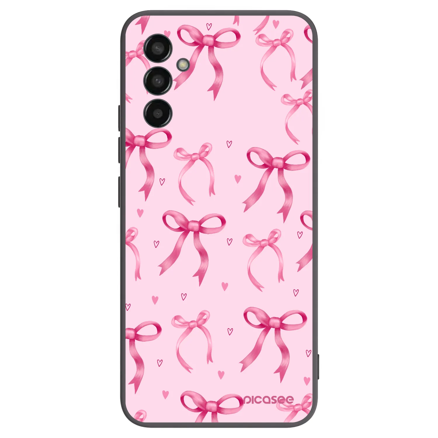 Picasee fekete szilikon tok az alábbi mobiltelefonokra Samsung Galaxy M13 M135F - Bow Aesthetic