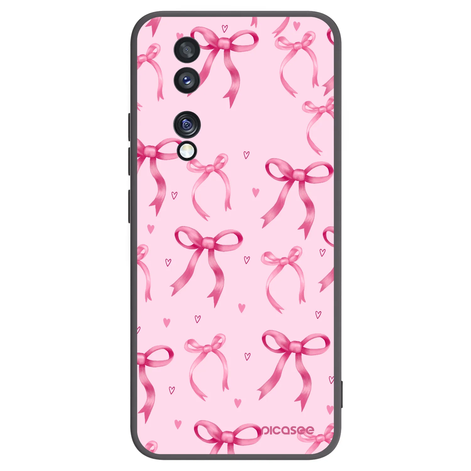Picasee fekete szilikon tok az alábbi mobiltelefonokra Honor 70 - Bow Aesthetic