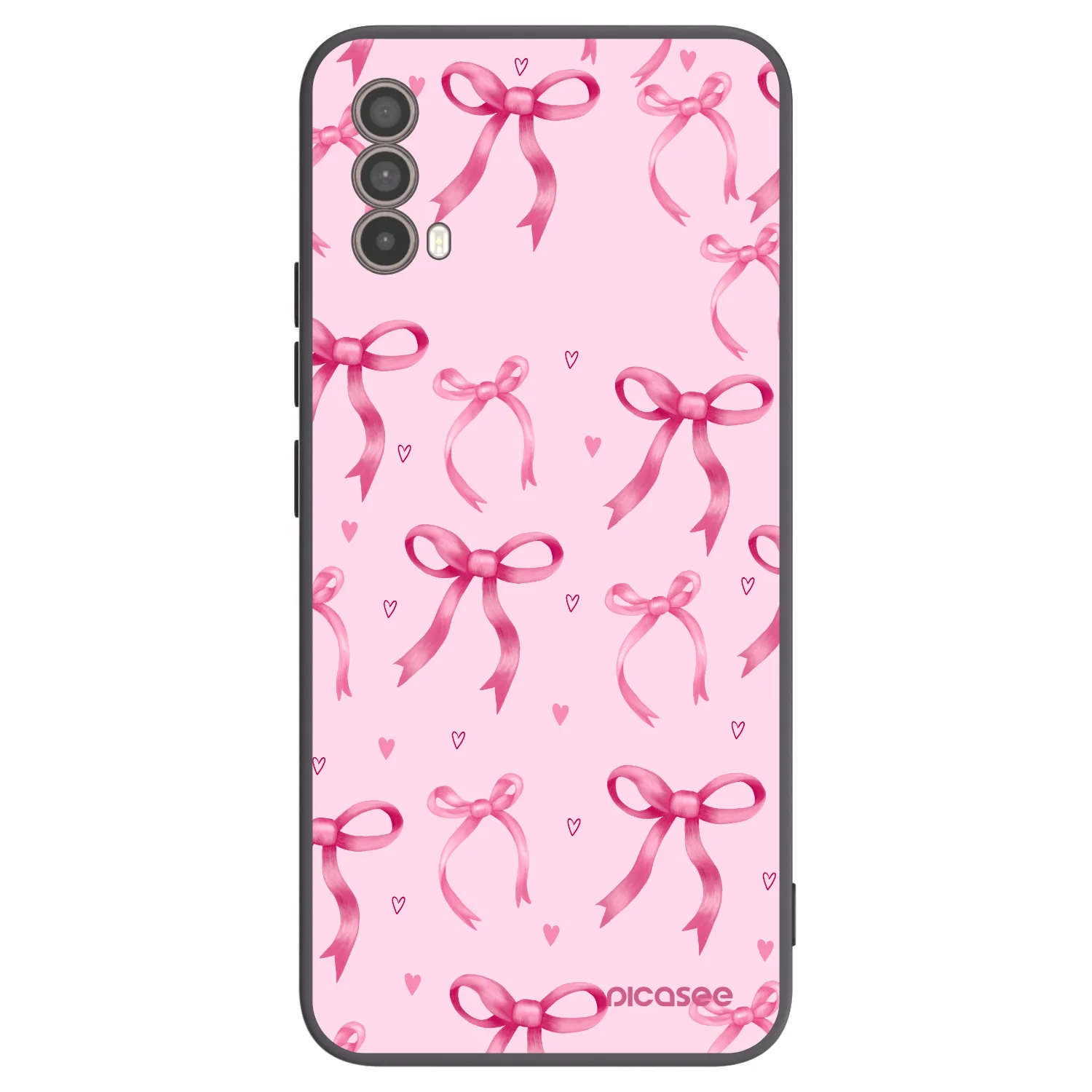 Picasee fekete szilikon tok az alábbi mobiltelefonokra Motorola Moto E40 - Bow Aesthetic