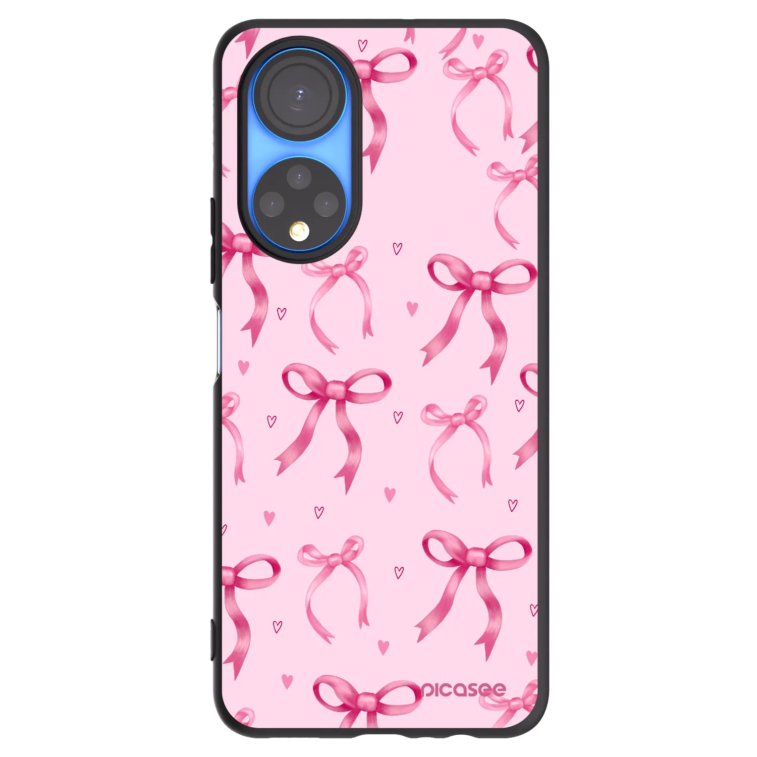Picasee fekete szilikon tok az alábbi mobiltelefonokra Honor X7 - Bow Aesthetic