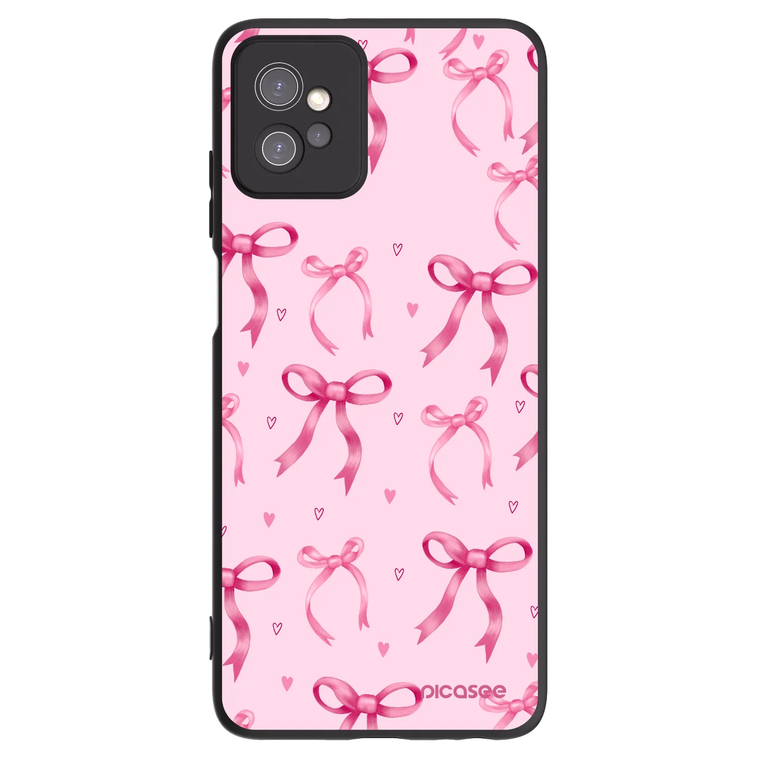 Picasee fekete szilikon tok az alábbi mobiltelefonokra Motorola Moto G32 - Bow Aesthetic