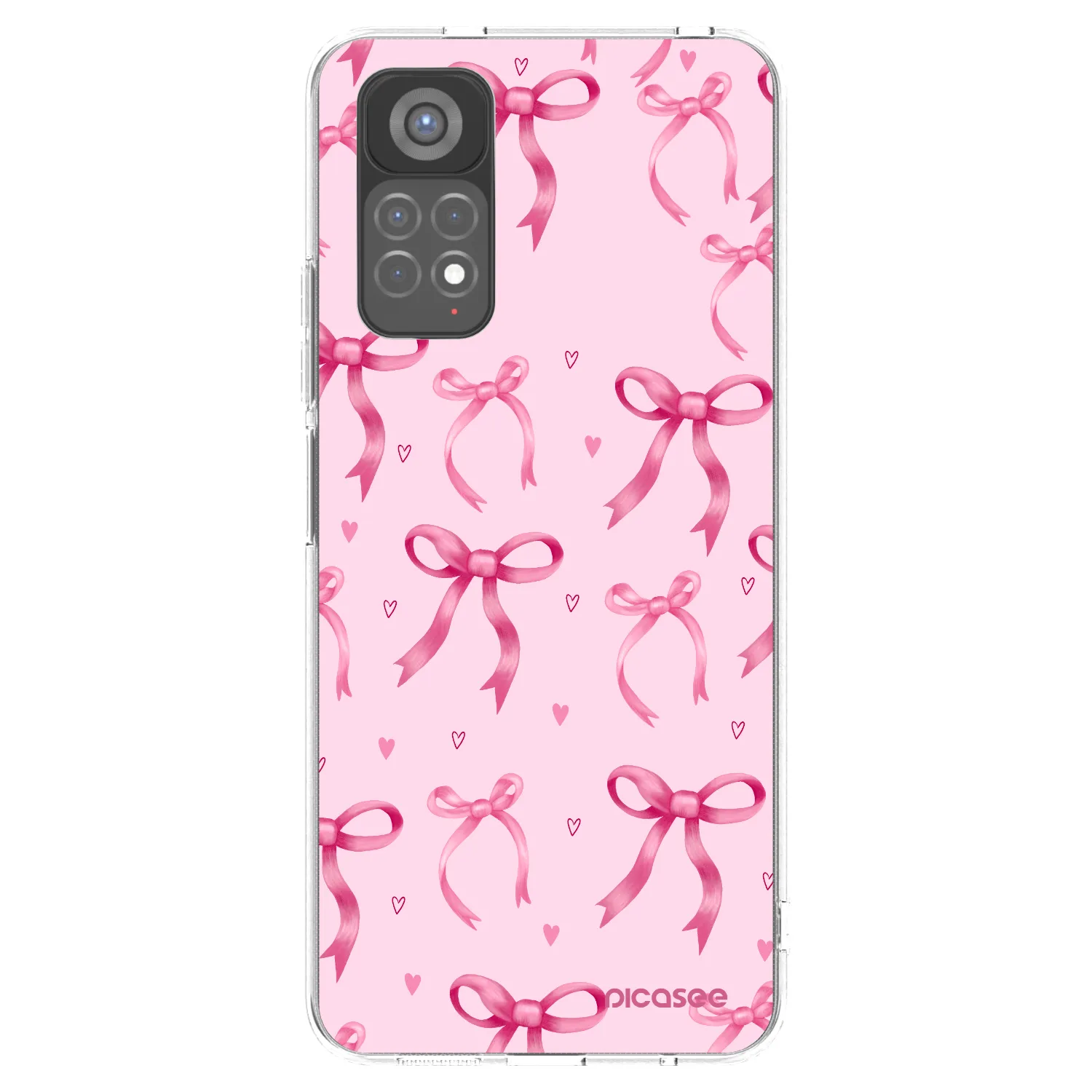 Picasee átlátszó szilikon tok az alábbi mobiltelefonokra Xiaomi Redmi Note 11S 5G - Bow Aesthetic