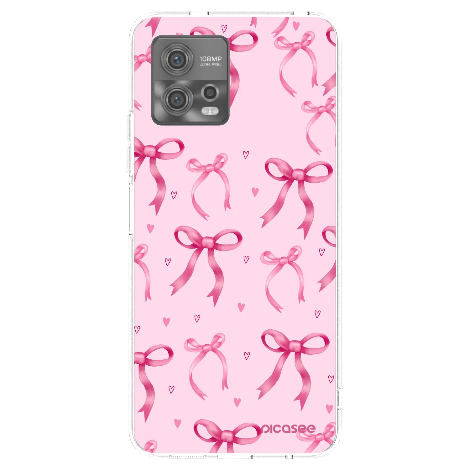 Picasee átlátszó szilikon tok az alábbi mobiltelefonokra Motorola Moto G72 - Bow Aesthetic