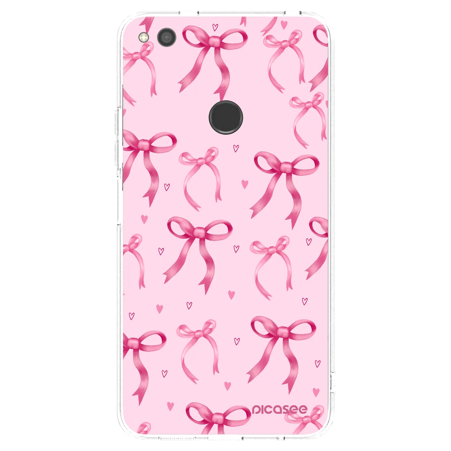 Picasee átlátszó szilikon tok az alábbi mobiltelefonokra Huawei P9 Lite 2017 - Bow Aesthetic