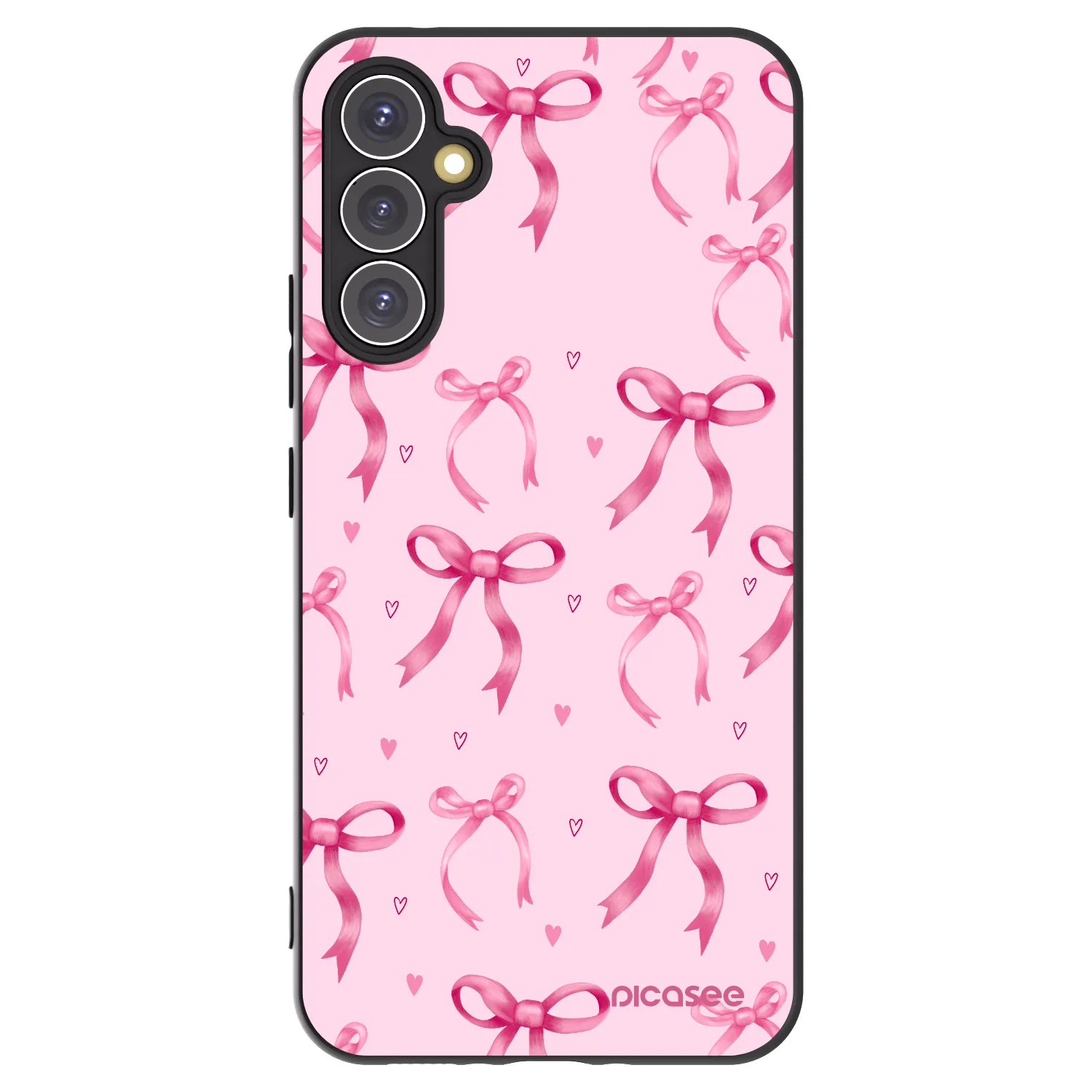 Picasee fekete szilikon tok az alábbi mobiltelefonokra Samsung Galaxy A34 5G A346B - Bow Aesthetic