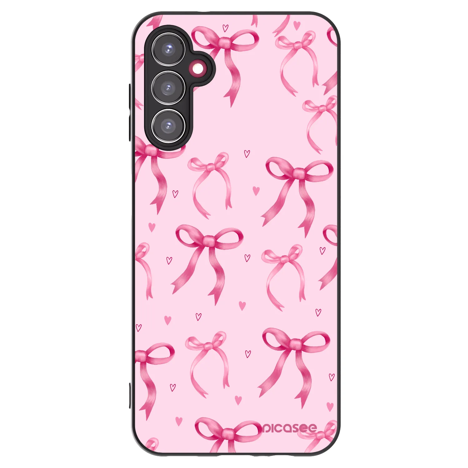 Picasee fekete szilikon tok az alábbi mobiltelefonokra Samsung Galaxy A14 4G A145R - Bow Aesthetic