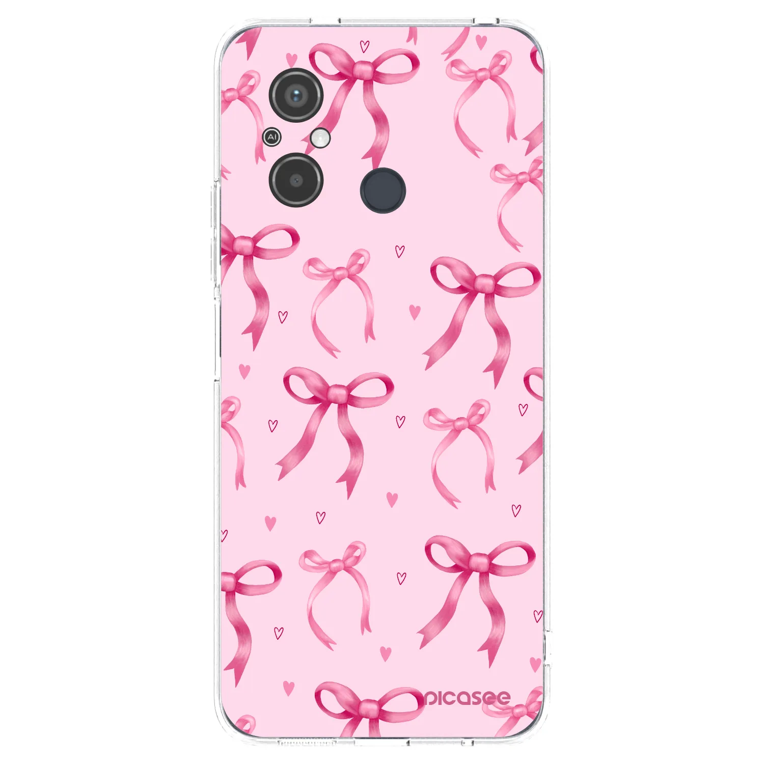 Picasee átlátszó szilikon tok az alábbi mobiltelefonokra Xiaomi Redmi 12C - Bow Aesthetic