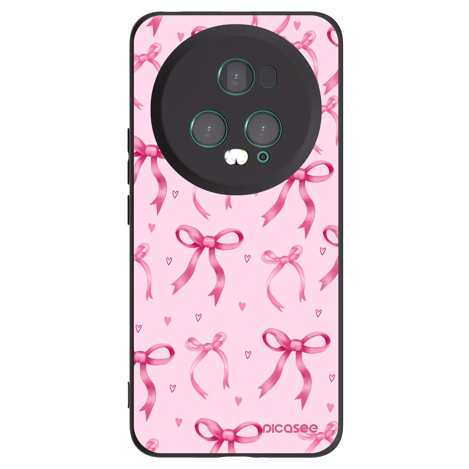 Picasee fekete szilikon tok az alábbi mobiltelefonokra Honor Magic5 Pro - Bow Aesthetic