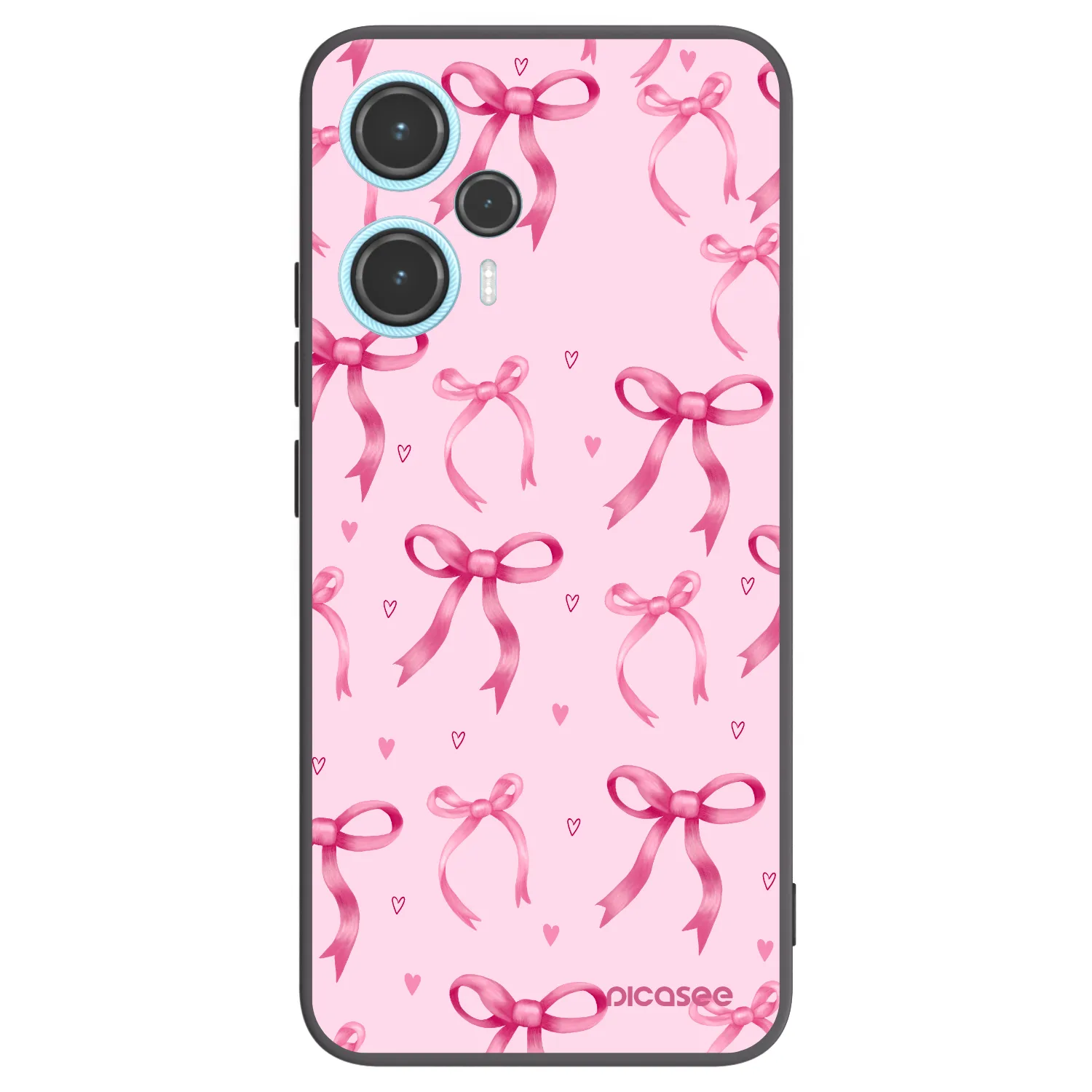 Picasee fekete szilikon tok az alábbi mobiltelefonokra Xiaomi Poco F5 - Bow Aesthetic