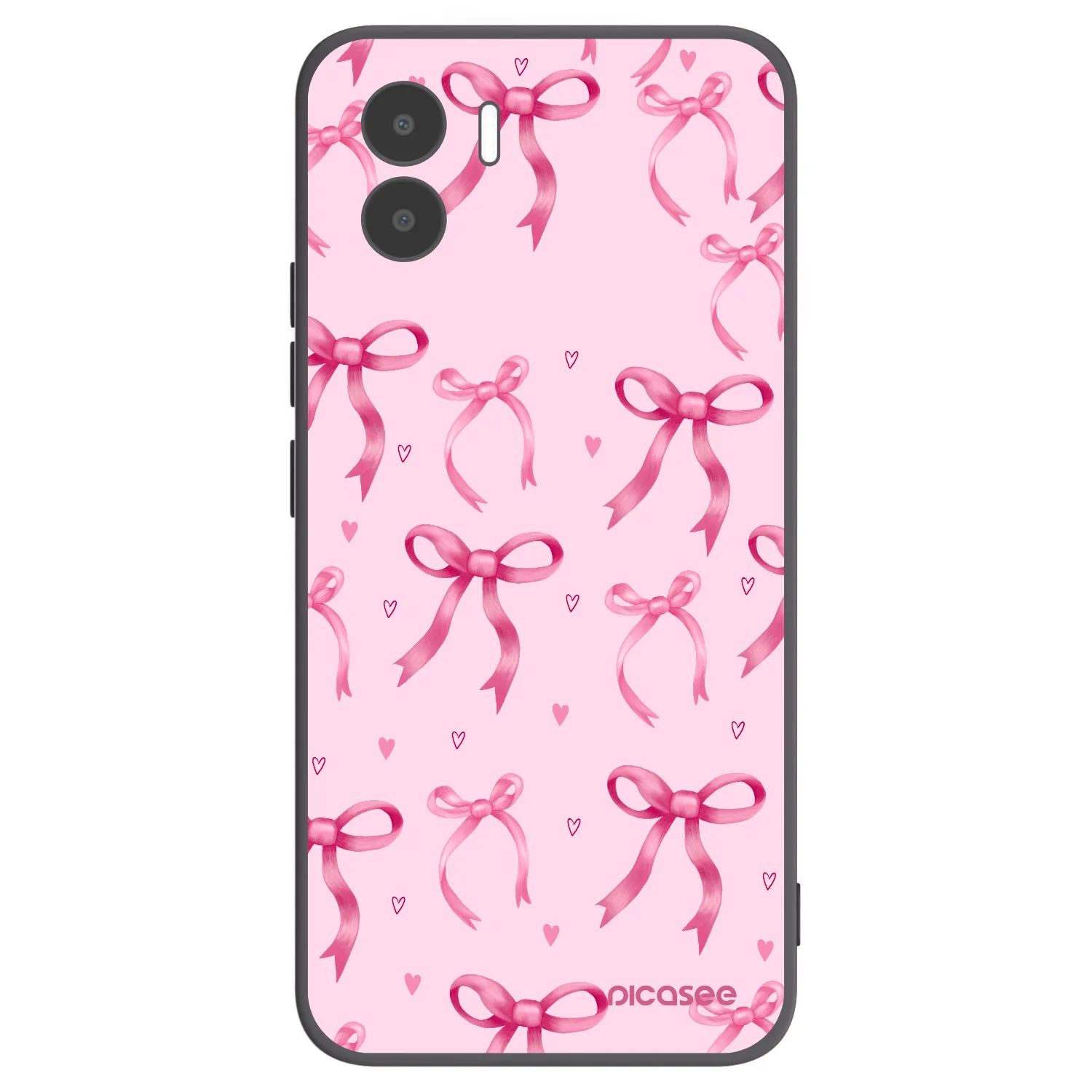 Picasee fekete szilikon tok az alábbi mobiltelefonokra Xiaomi Redmi A2 - Bow Aesthetic