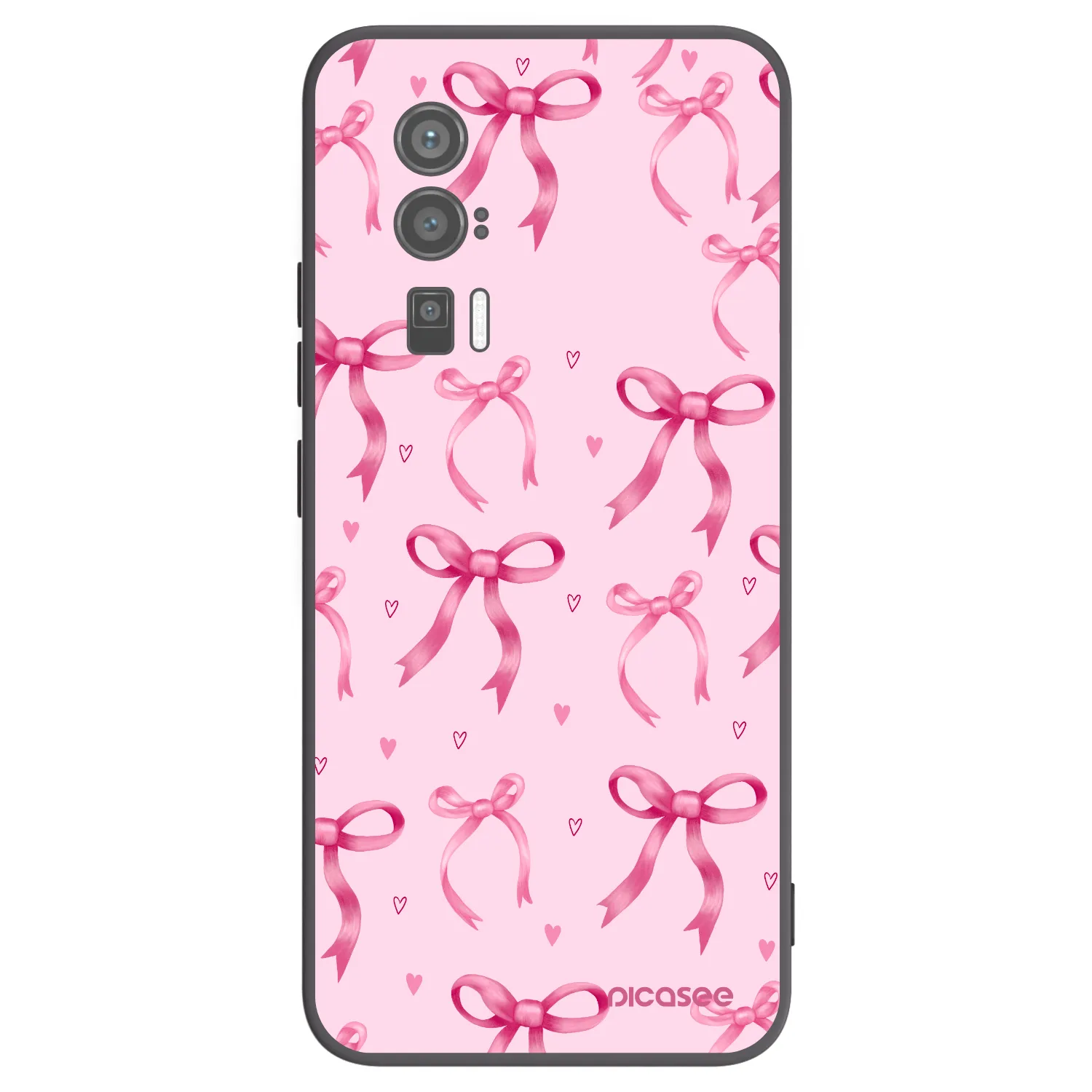 Picasee fekete szilikon tok az alábbi mobiltelefonokra Xiaomi Poco F5 Pro 5G - Bow Aesthetic