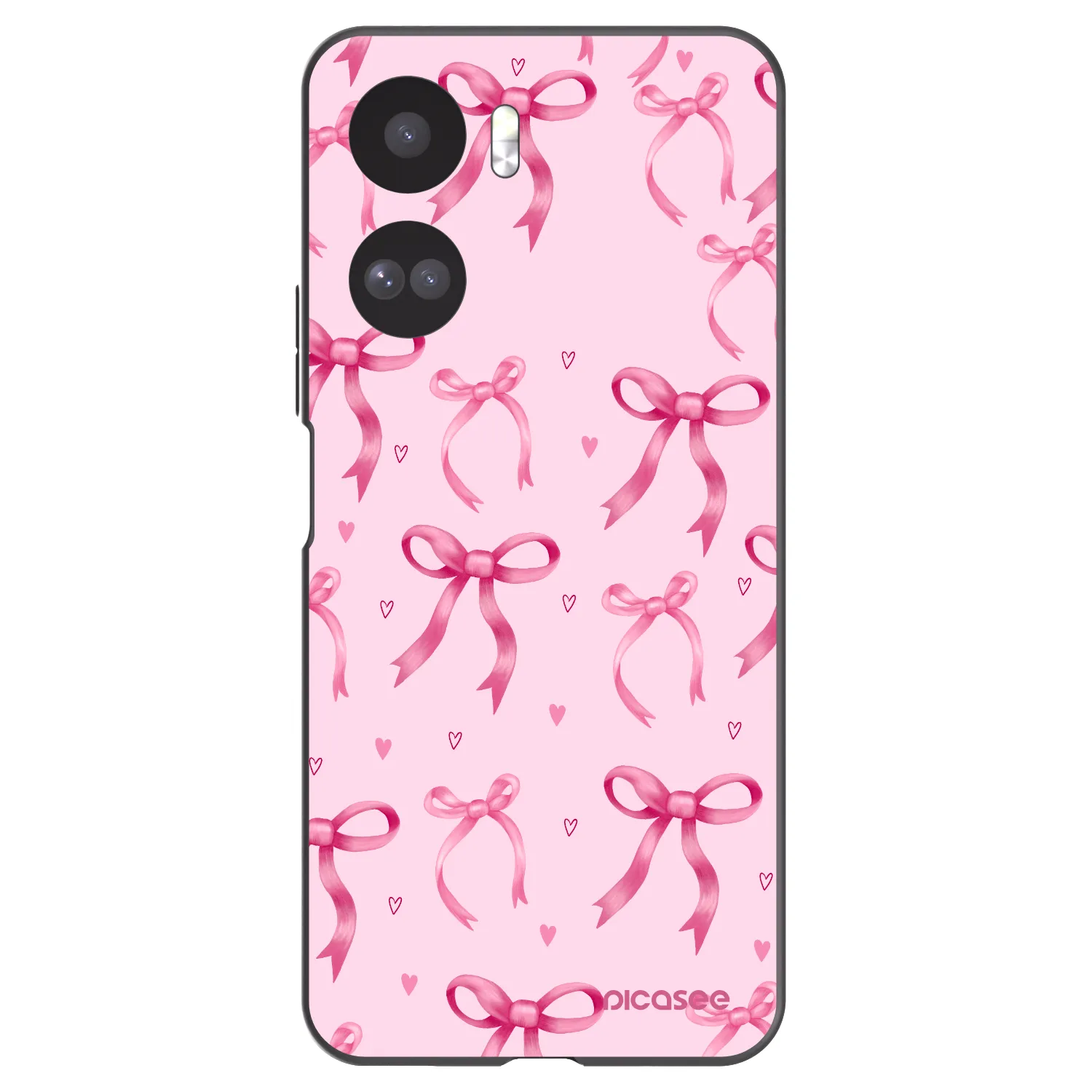 Picasee fekete szilikon tok az alábbi mobiltelefonokra Honor 90 Lite 5G - Bow Aesthetic